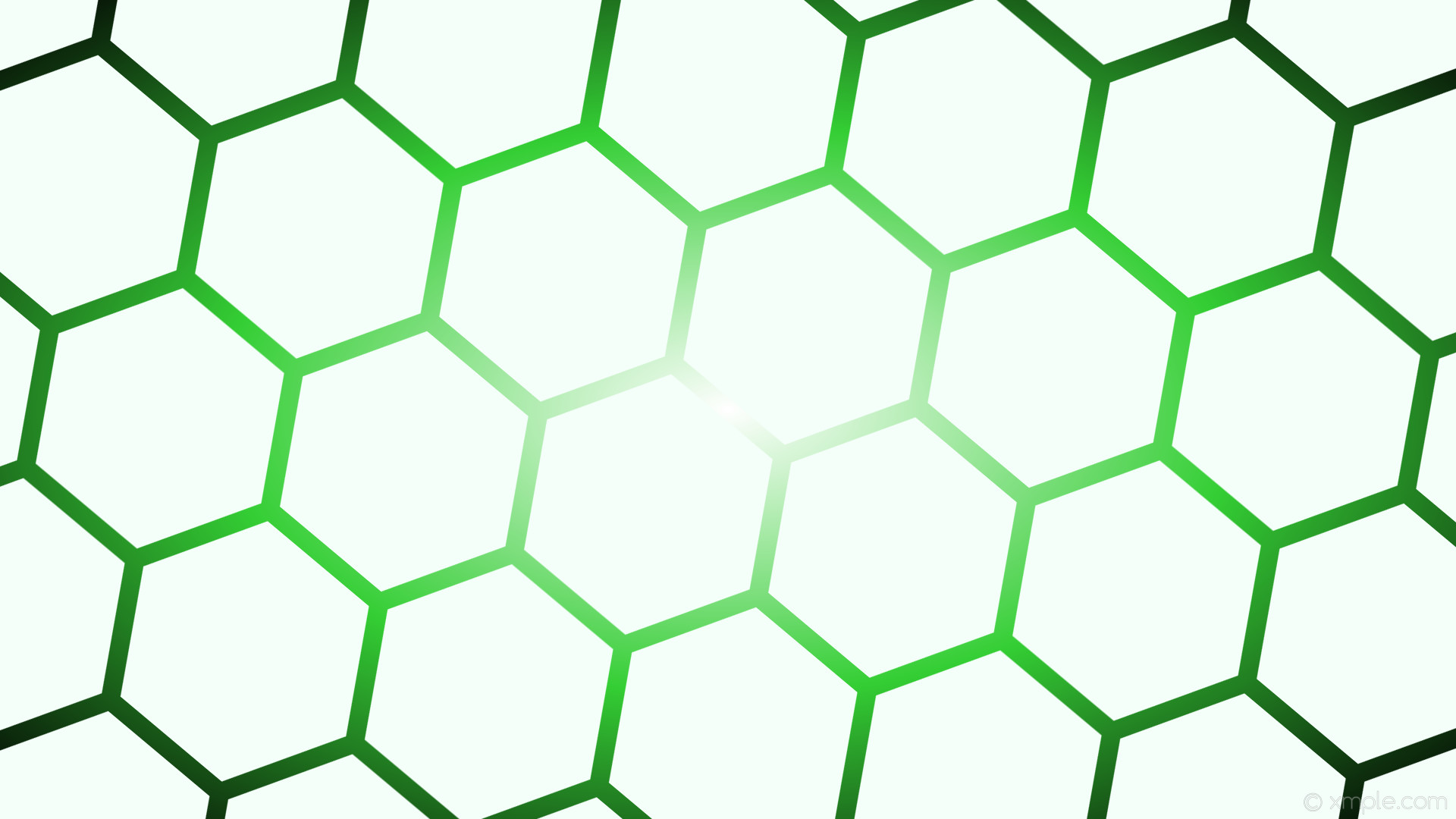 1920x1080 wallpaper glow gradient green black white hexagon mint cream lime green  #f5fffa #ffffff #