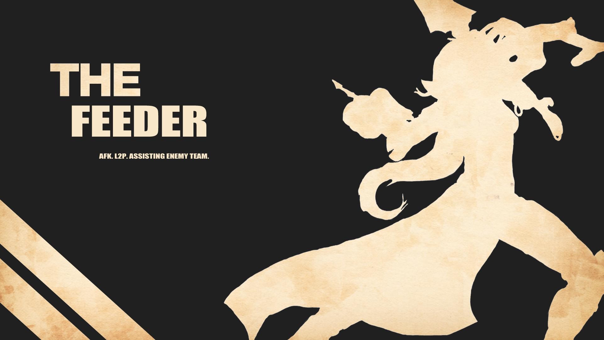 1920x1080 League of Legends Wallpaper - The Feeder The Feeder: AFK. L2P. Assisting  Enemy Team.