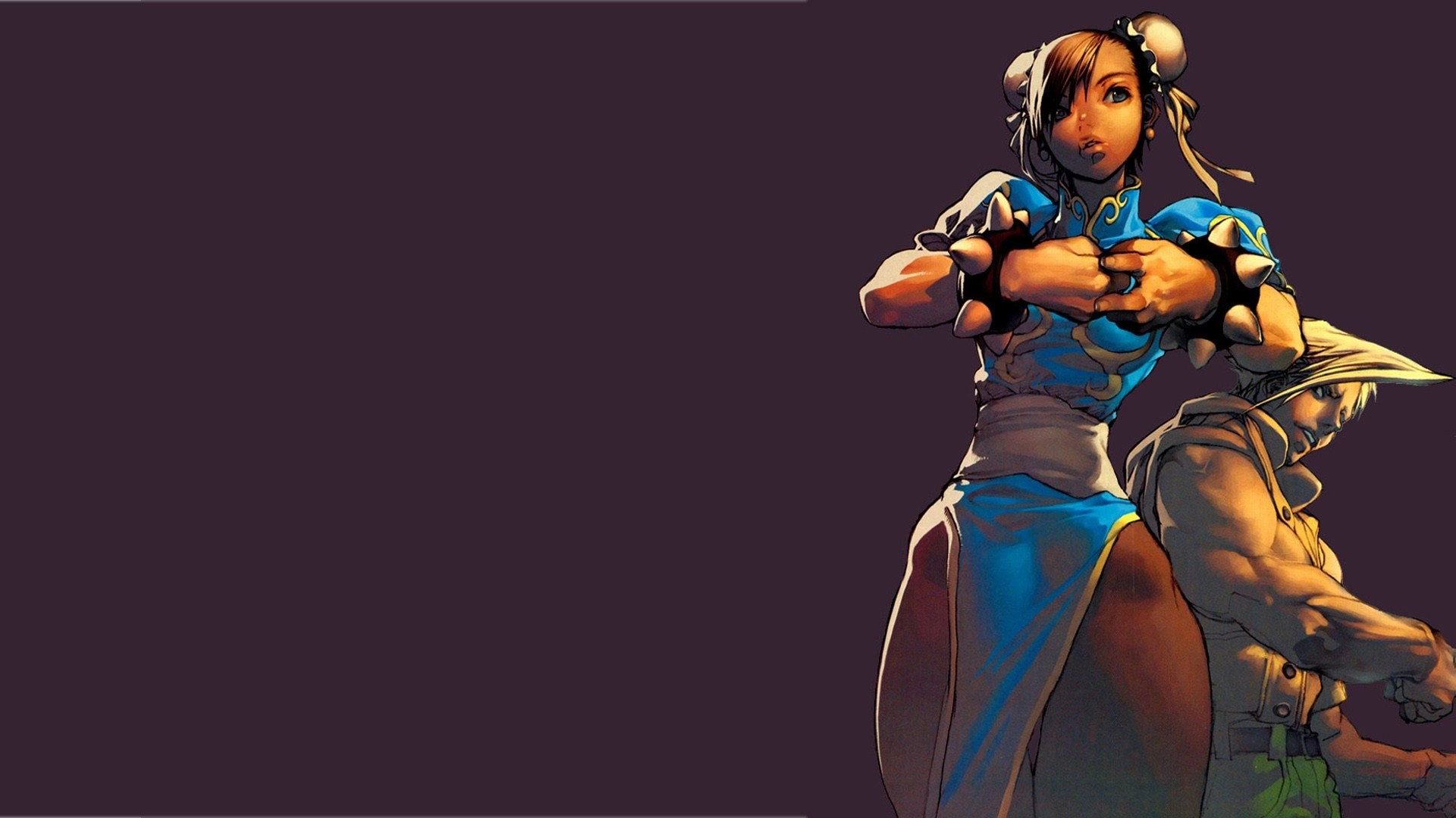 1920x1080 Chun Li, Guile, Street Fighter, Illustration, Purple background HD  Wallpapers / Desktop and Mobile Images & Photos
