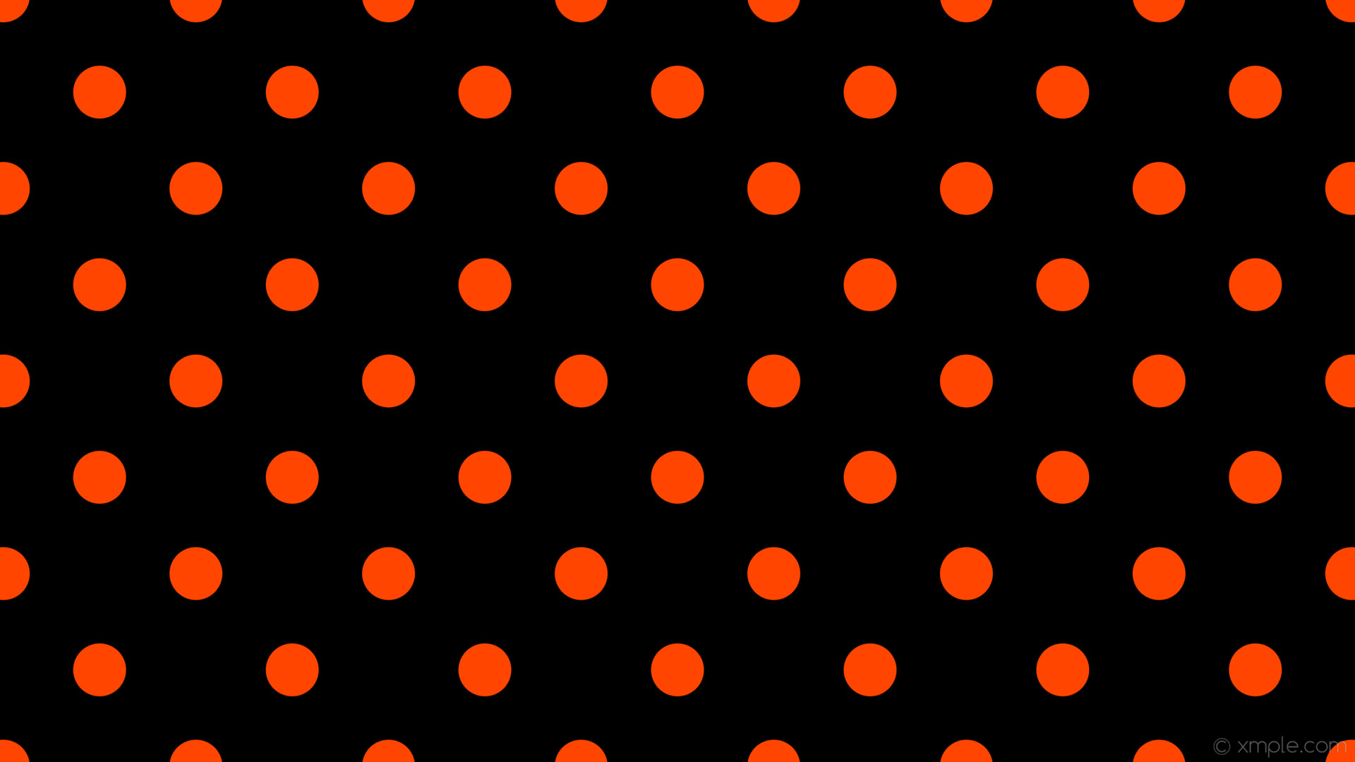 1920x1080 wallpaper orange black spots polka dots orangered #000000 #ff4500 225Â° 75px  193px