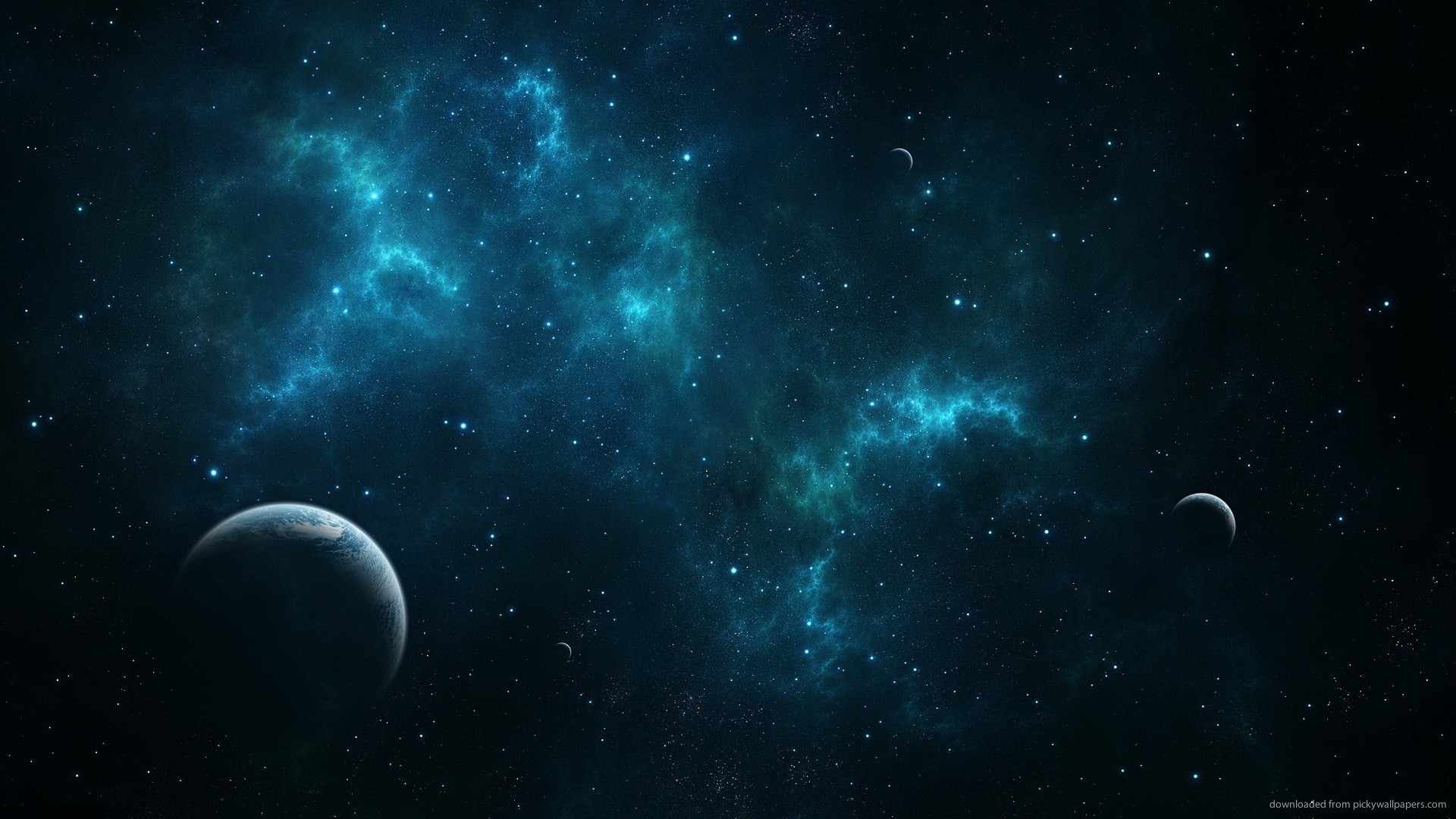 1920x1080 Deep blue space for 