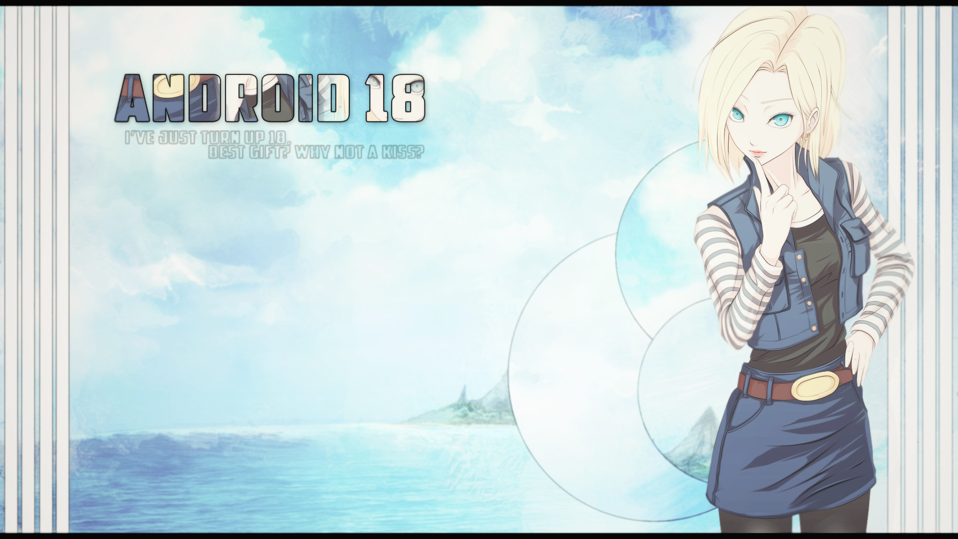 1920x1080 ... Android 18 - My own birthday gift xd by WarCrew