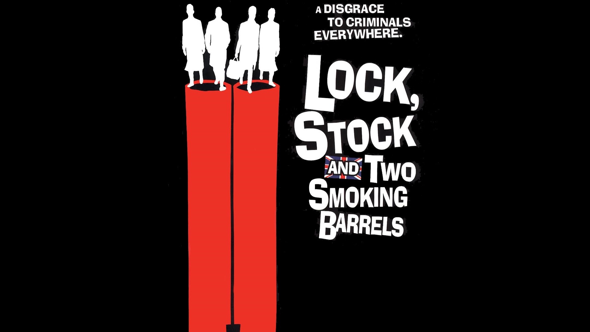 1920x1080  Wallpaper lock stock and two smoking barrels, gun, black, red