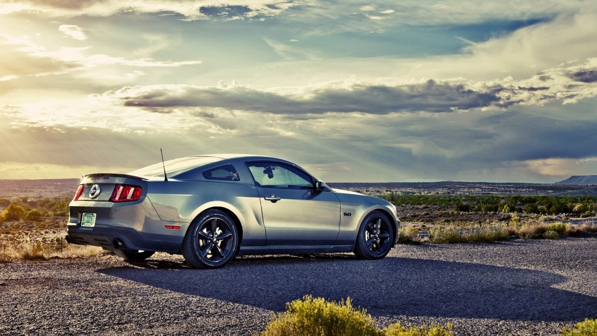 1920x1080 Preview wallpaper mustang, coupe, road, ford 