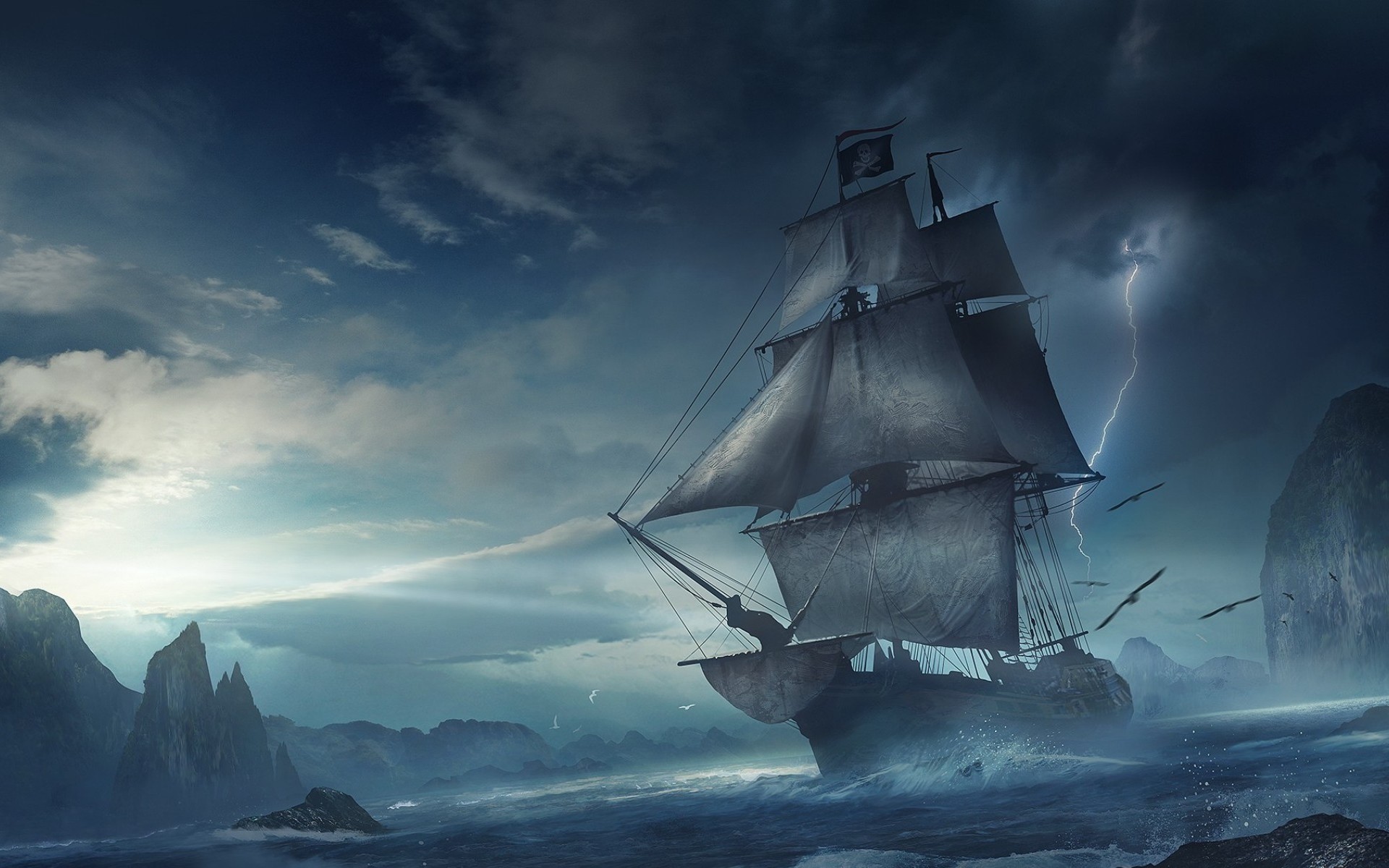 1920x1200 Pirate Ship Wallpapers Background with High Definition Wallpaper Resolution