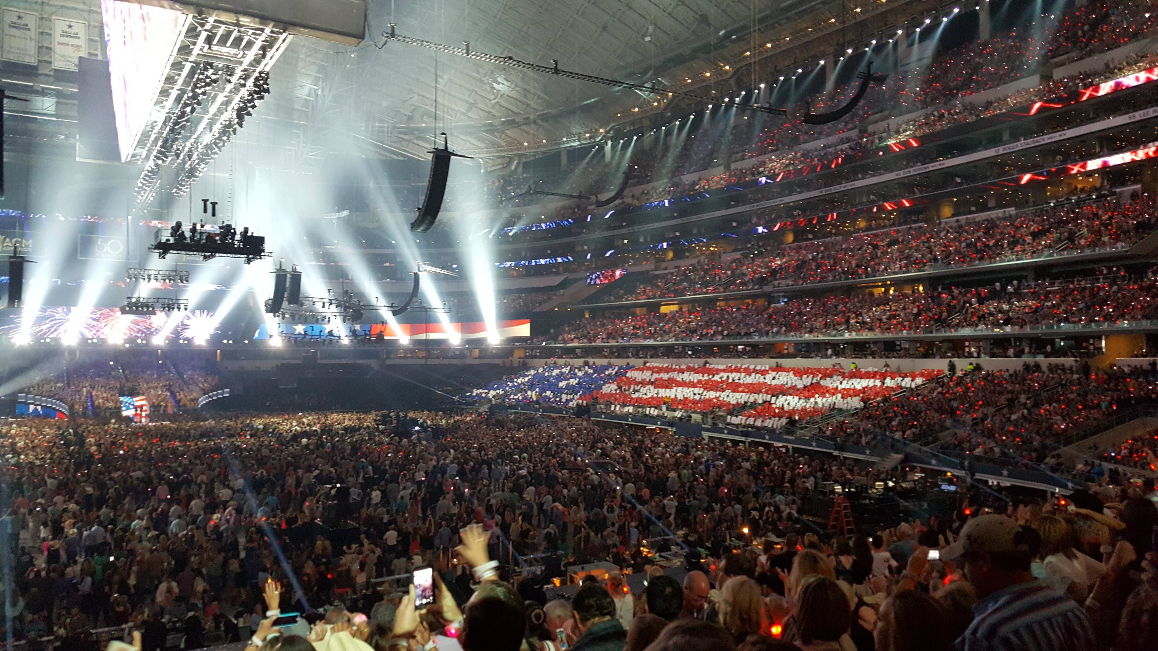 3718x2092 50th ACM Awards at AT&T Stadium. Camera handled itself pretty well  considering the challenging lighting environment.
