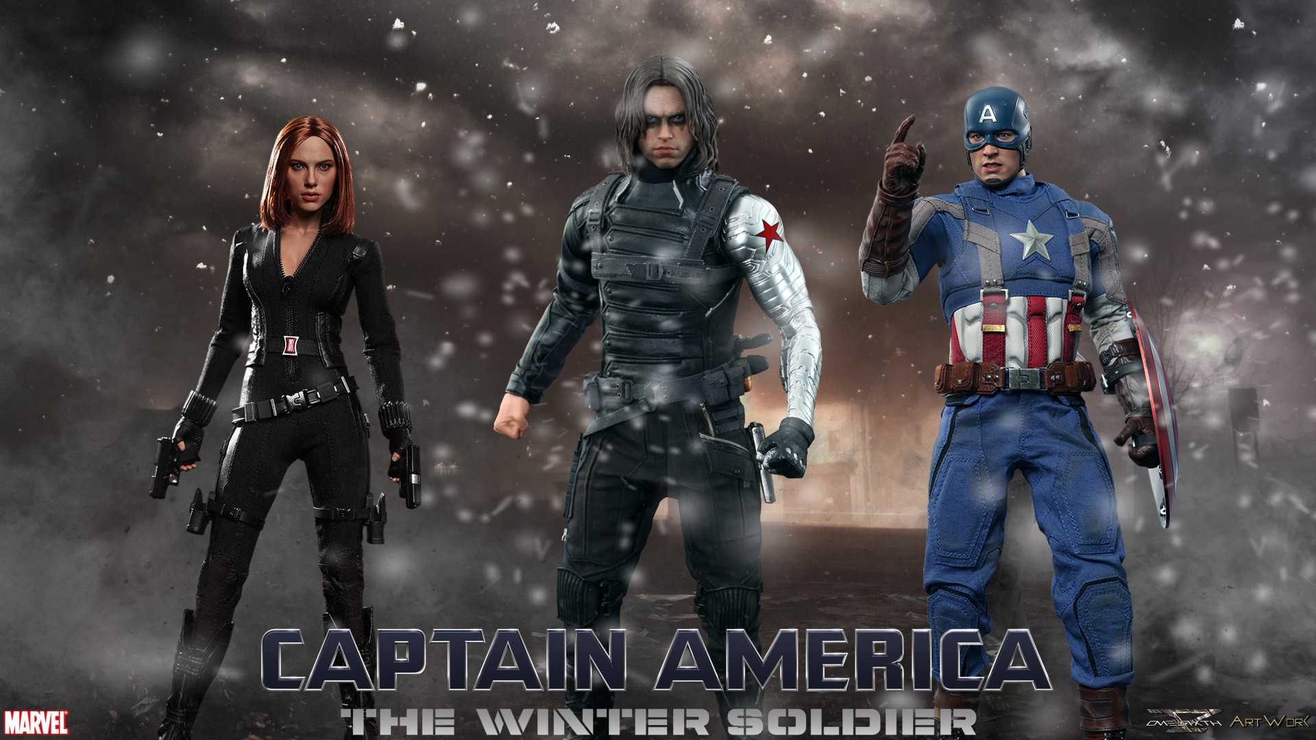 1920x1080 Captain America The Winter Soldier Hot Toys Full HD Wallpaper 