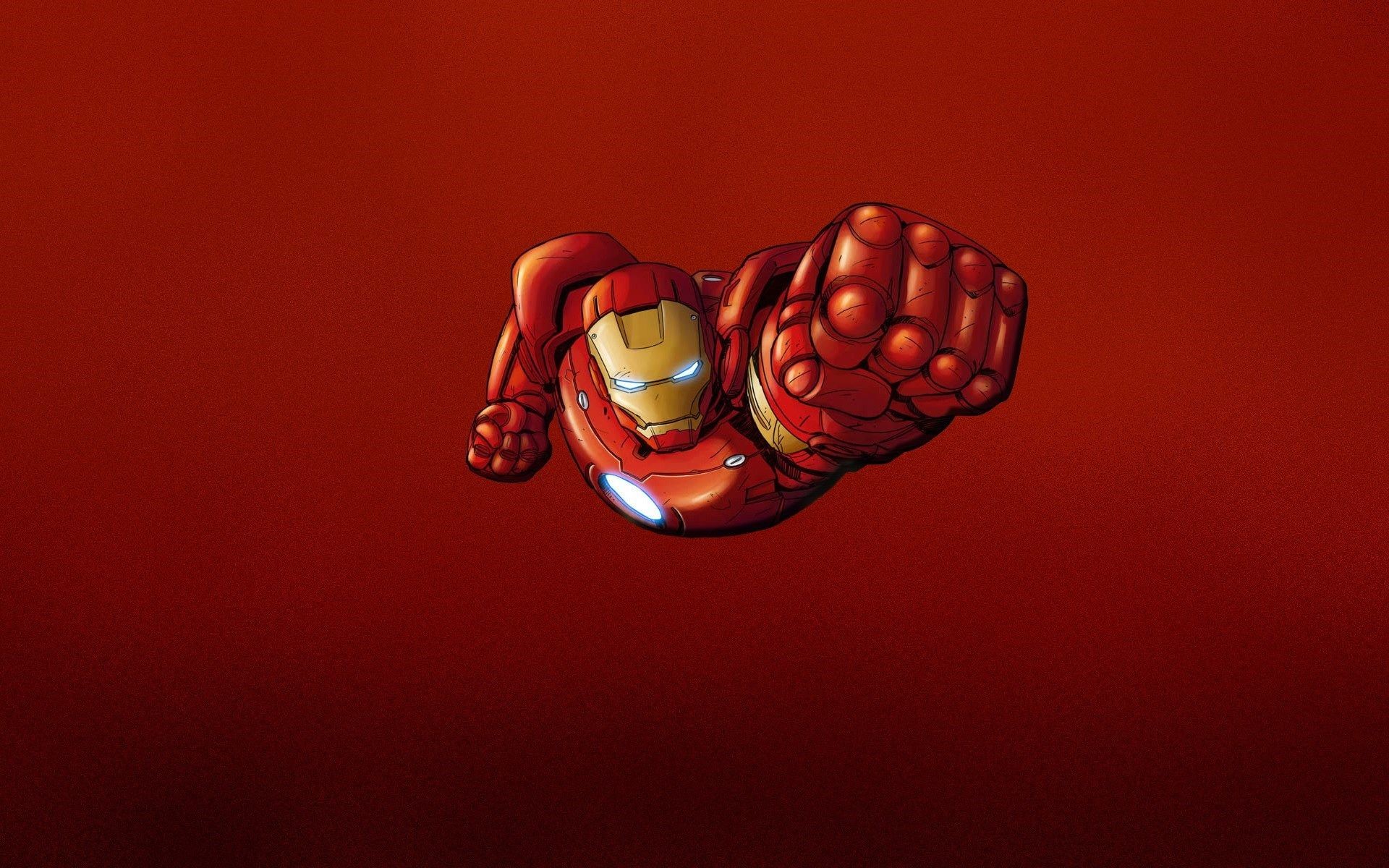 1920x1200 Iron Man Red Minimalism HD Wallpaper - FreeWallsUp