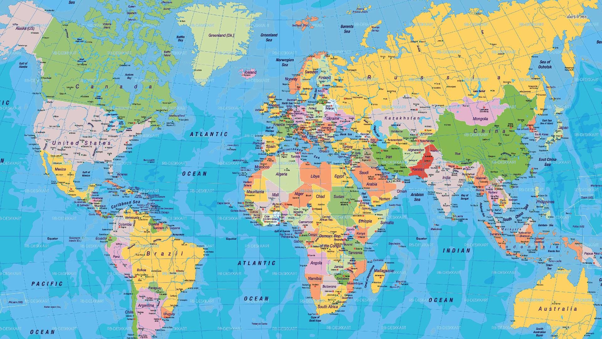 1920x1080 World map wallpaper - Digital Art wallpapers - #