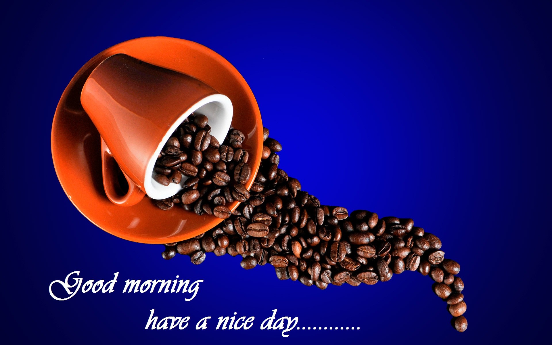 1920x1200 Coffee time good morning wish