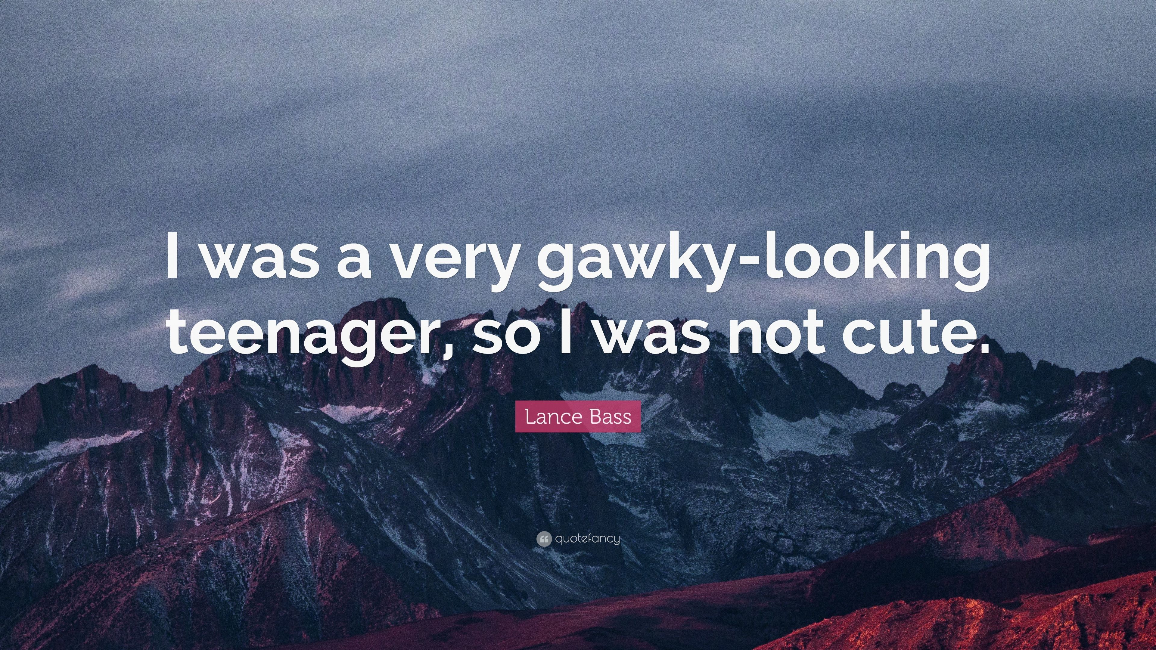3840x2160 Lance Bass Quote: “I was a very gawky-looking teenager, so I