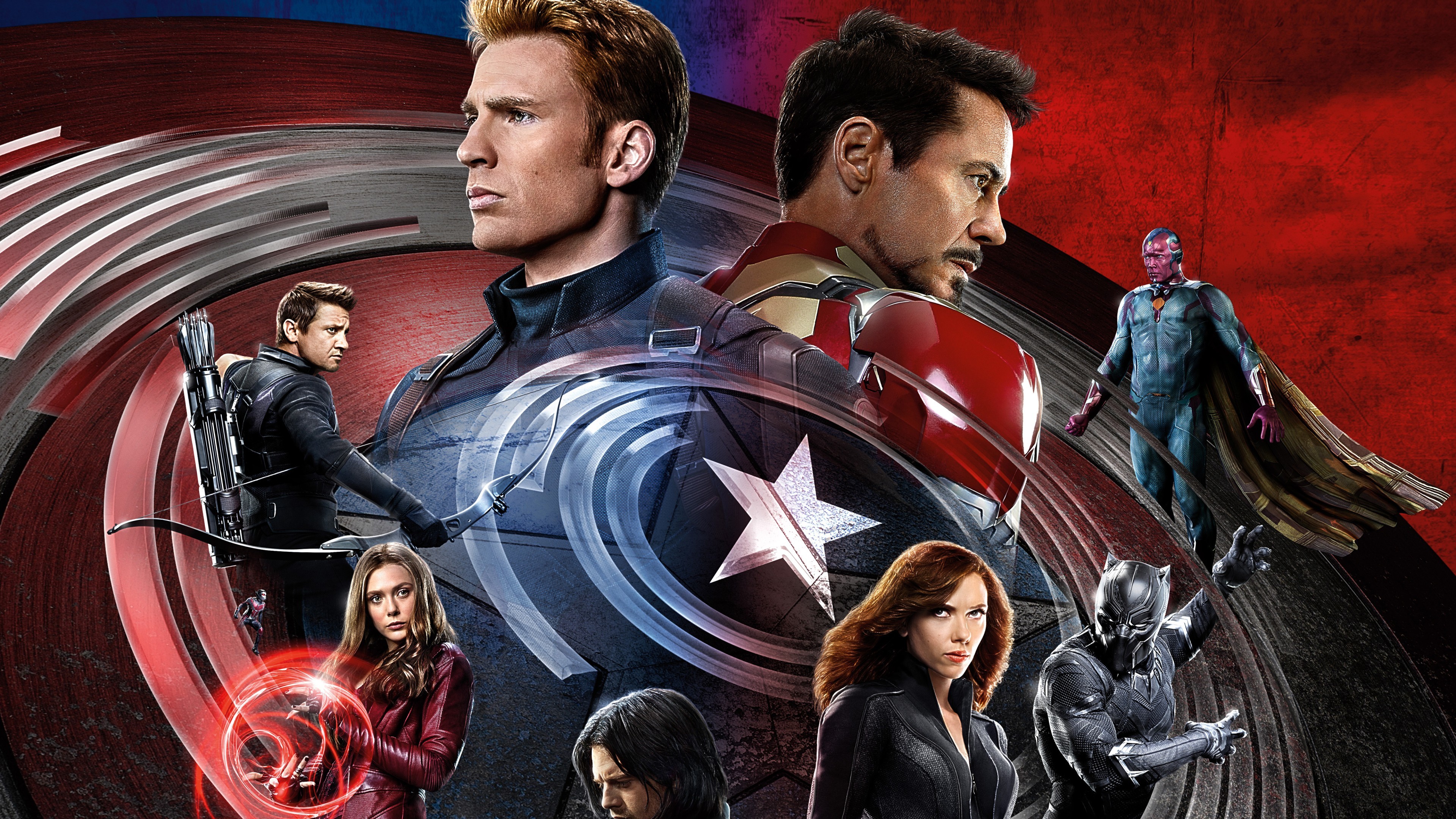 3840x2160 Iron Man Captain America Civil War Wallpaper