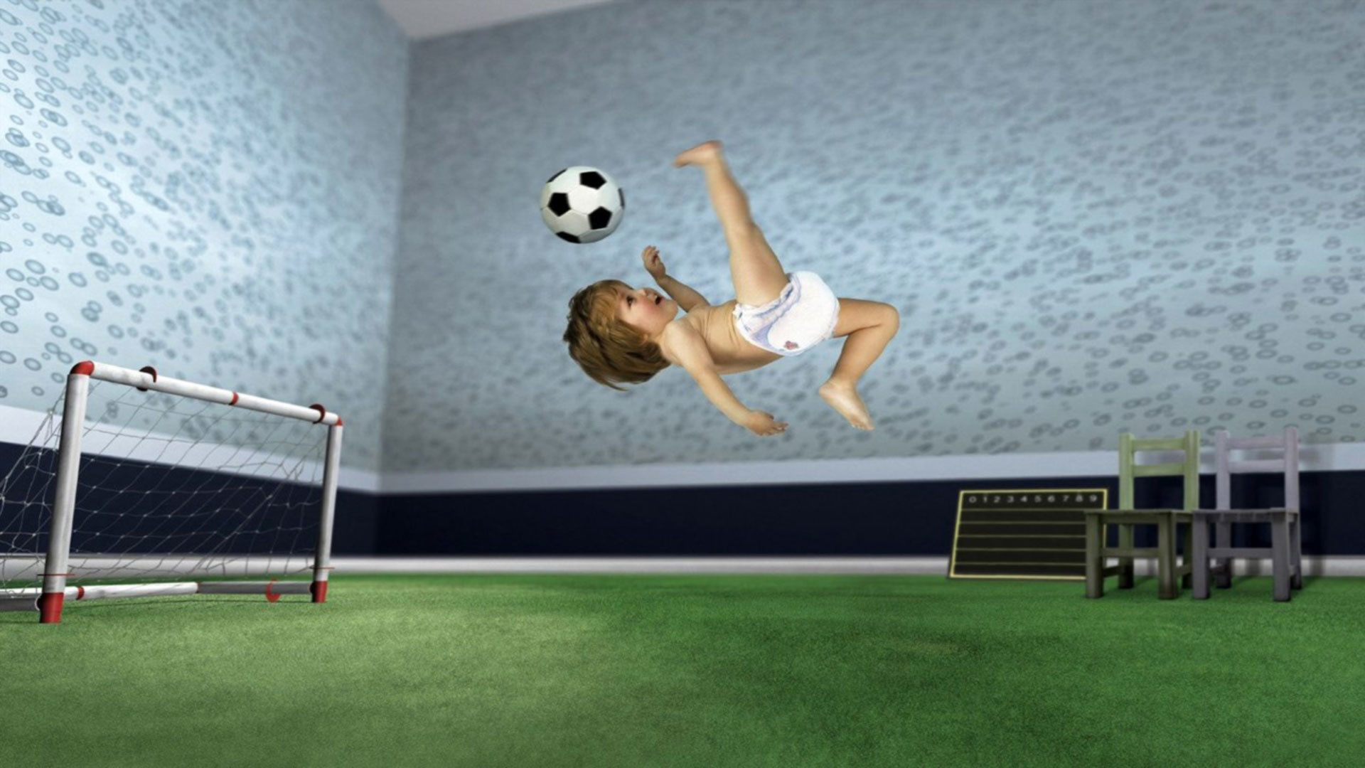 1920x1080 hd pics photos funny baby playing soccer football hd quality desktop  background wallpaper
