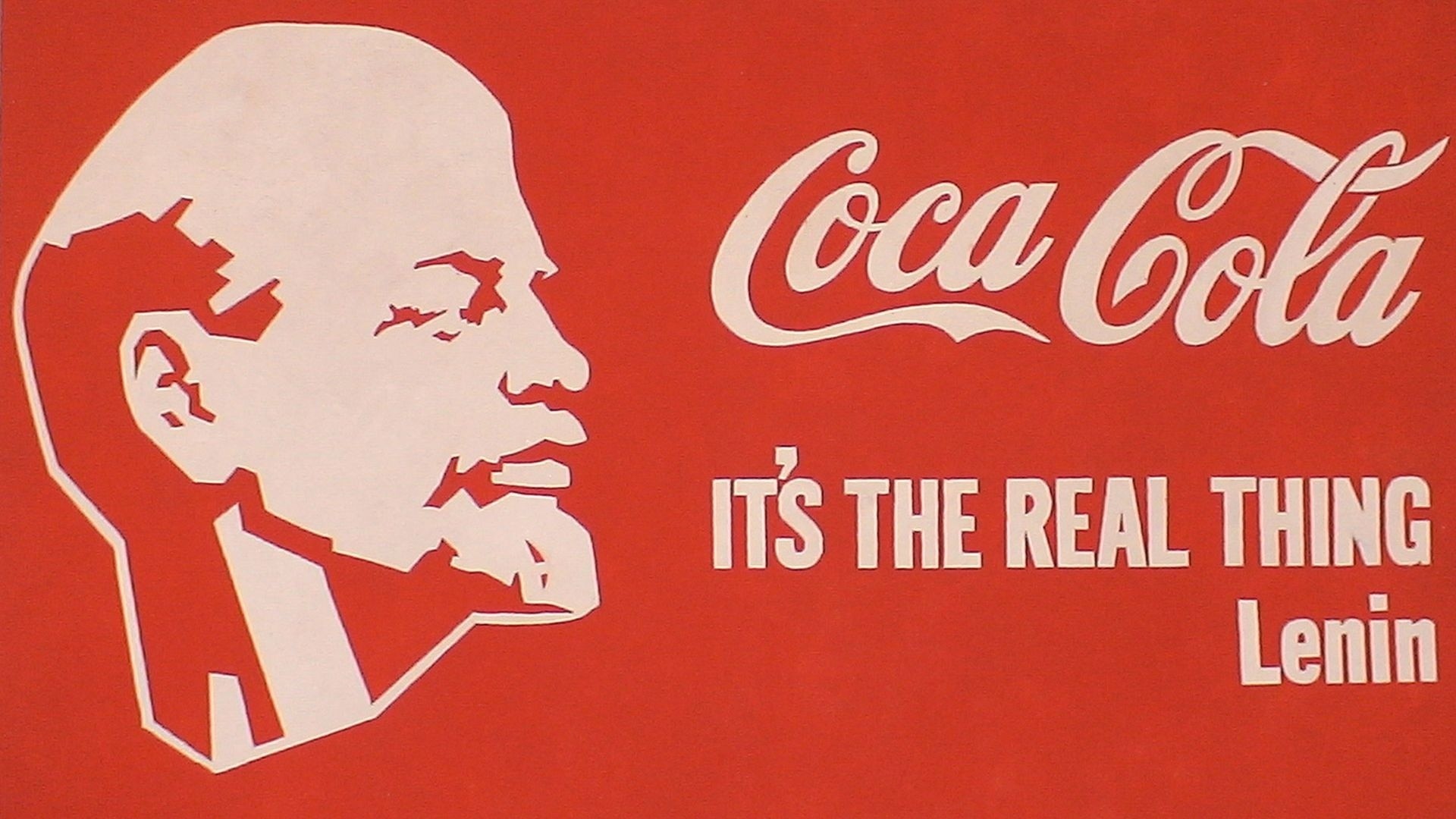 1920x1080 Coca Cola, Funny Coca Cola Posters, Lenin, Coca Cola Lenin Poster