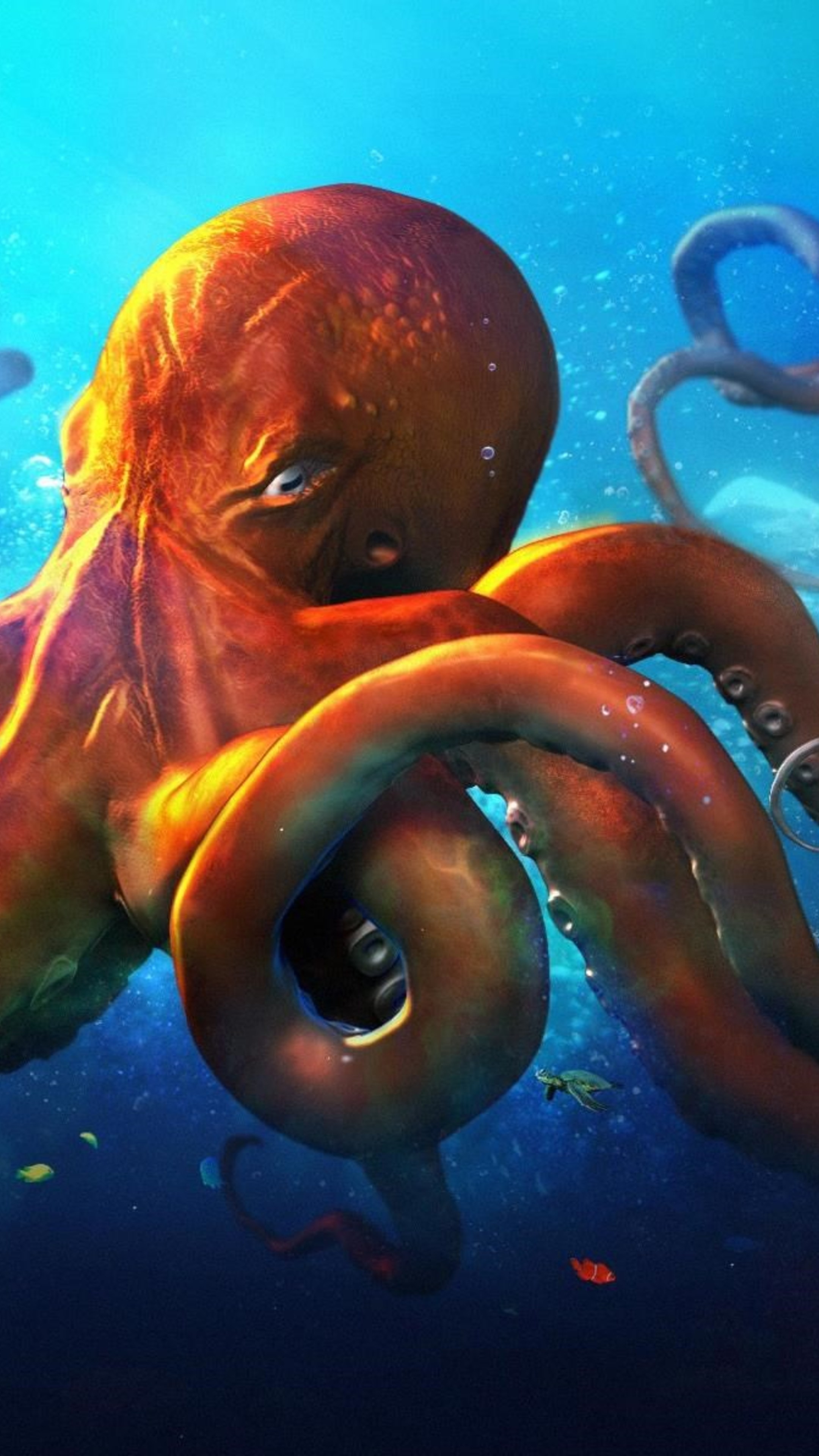 2160x3840 Slouching Octopus Wallpapers | Wallpapers HD ...