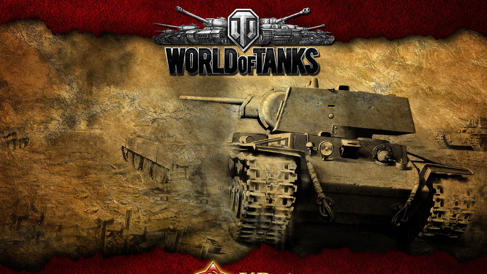 1920x1080 Preview wallpaper world of tanks, game, wot, tank, ussr, kv-