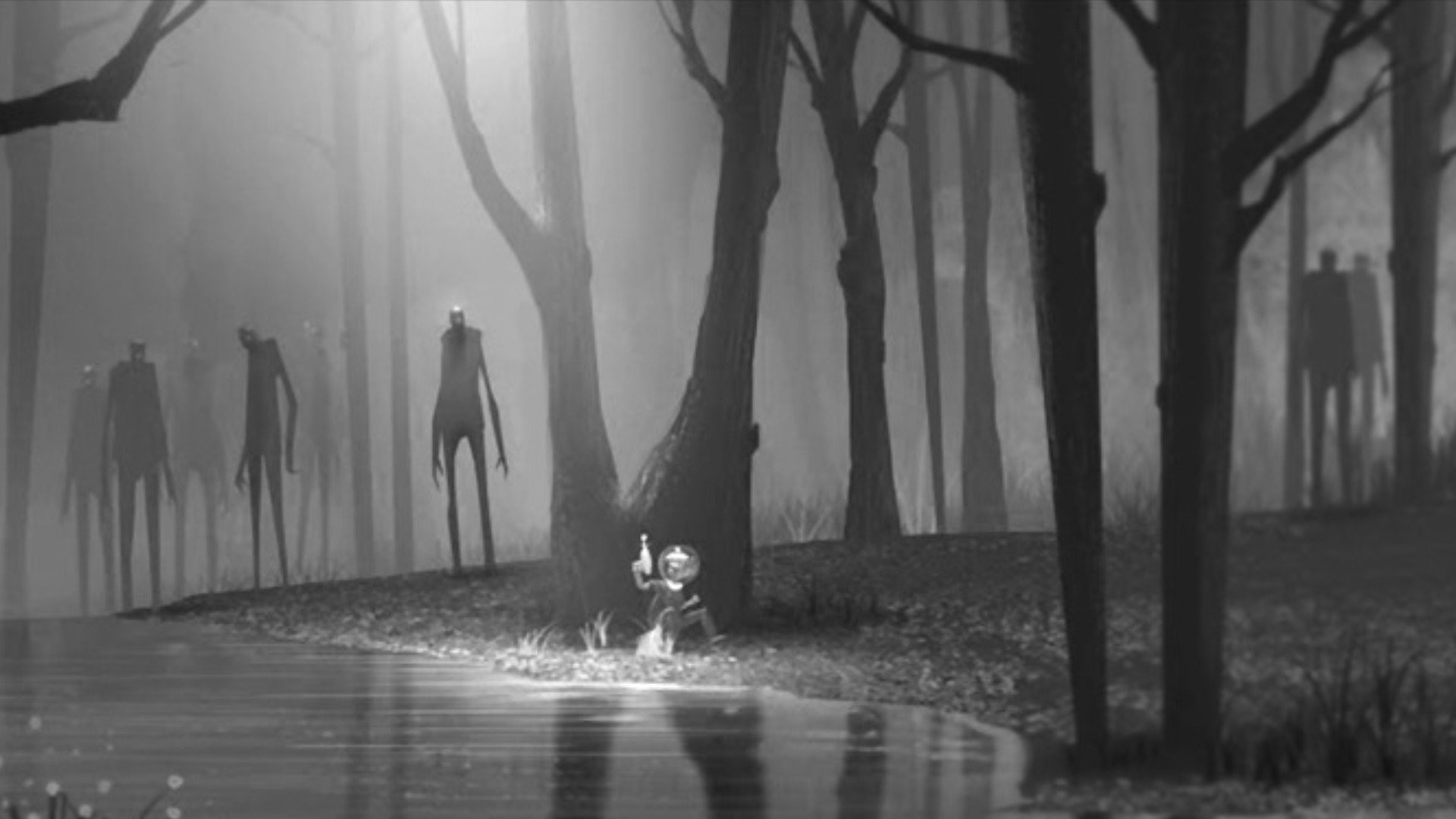 1920x1080 Download Sci-fi Forest Child Kid Zombies Chase Horror Alien Dark Fantasy  Wallpaper At Dark Wallpapers