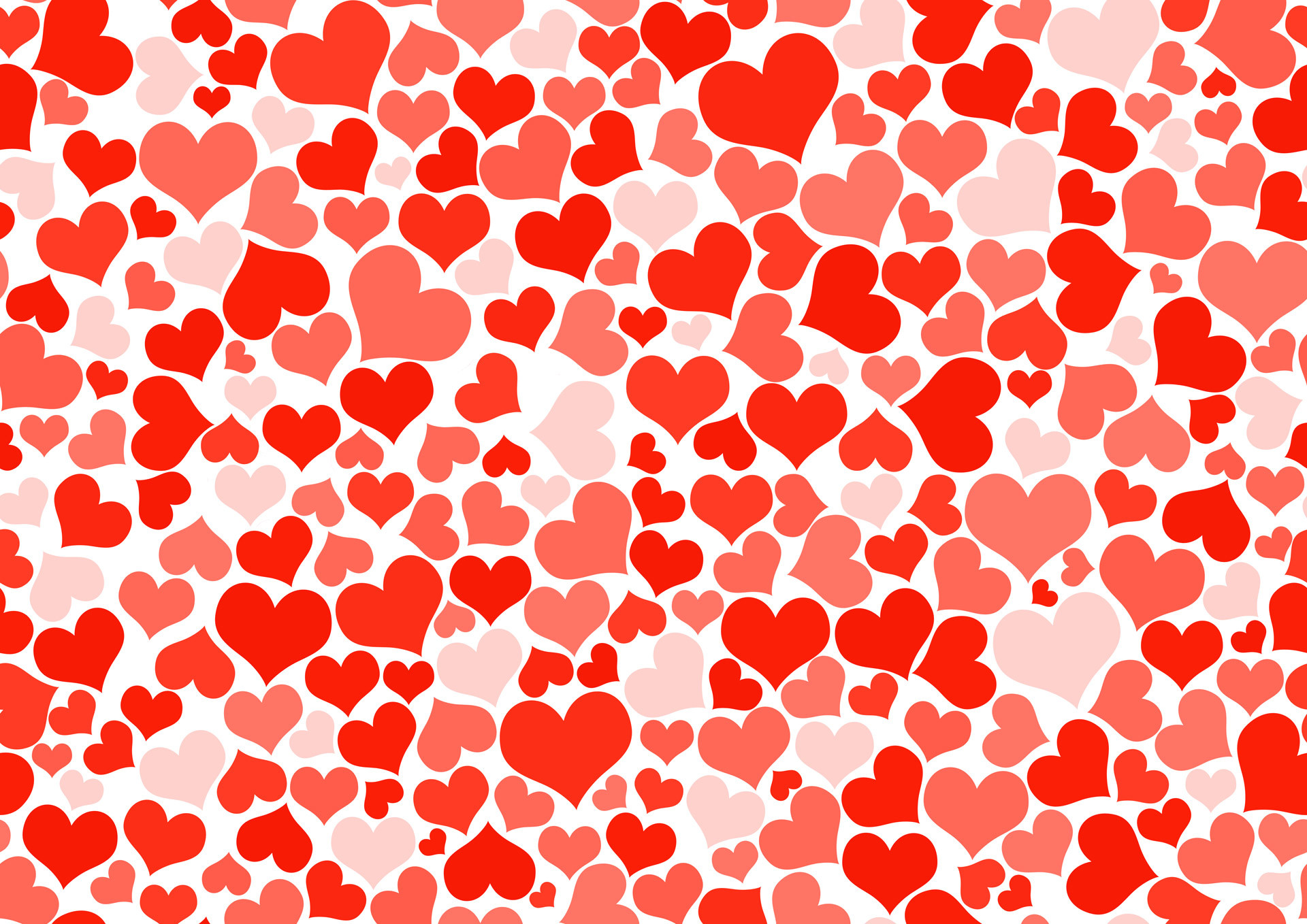 1920x1358 ... Red Hearts Wallpaper ...