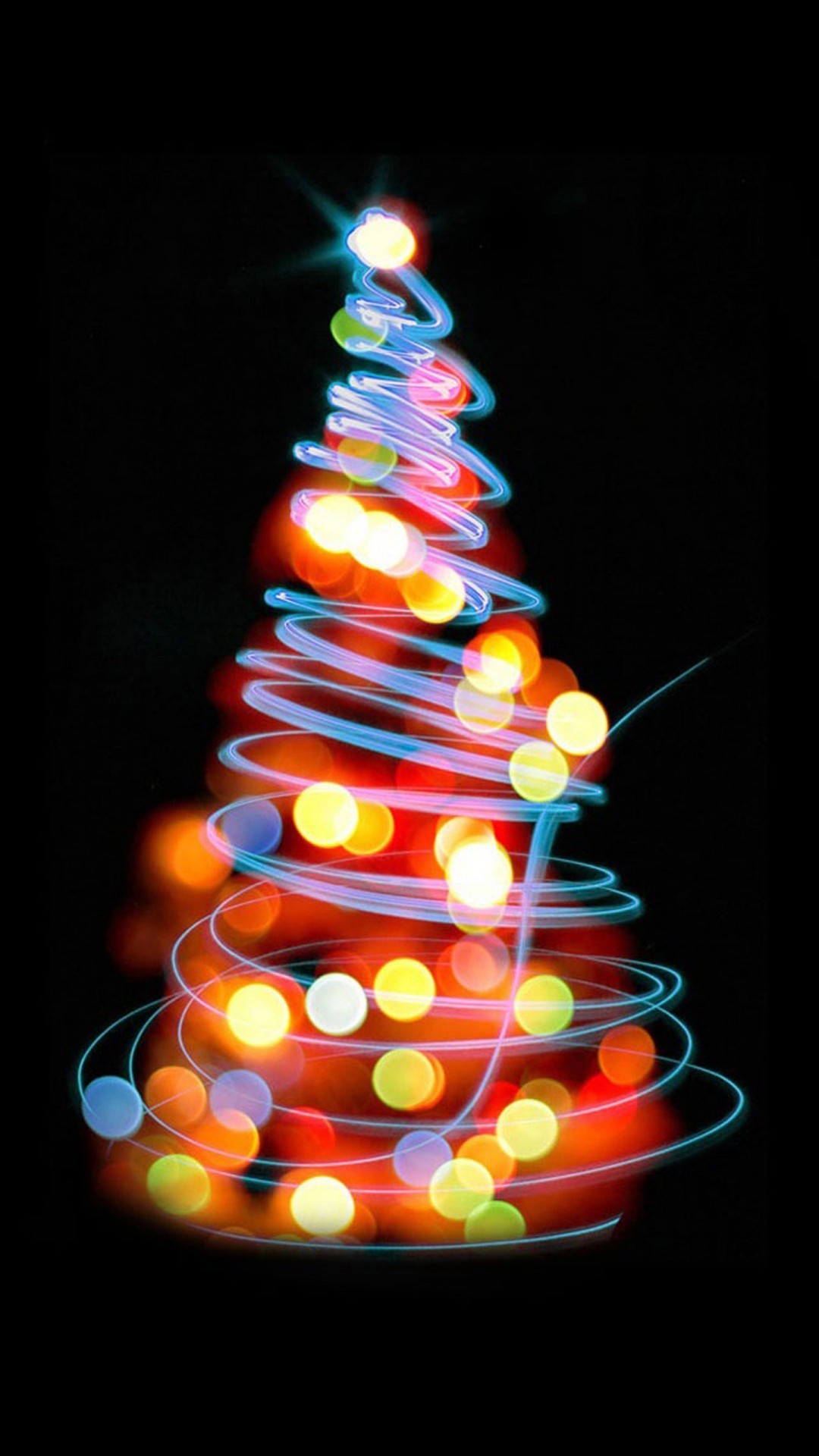 1080x1920 Christmas Tree Lights
