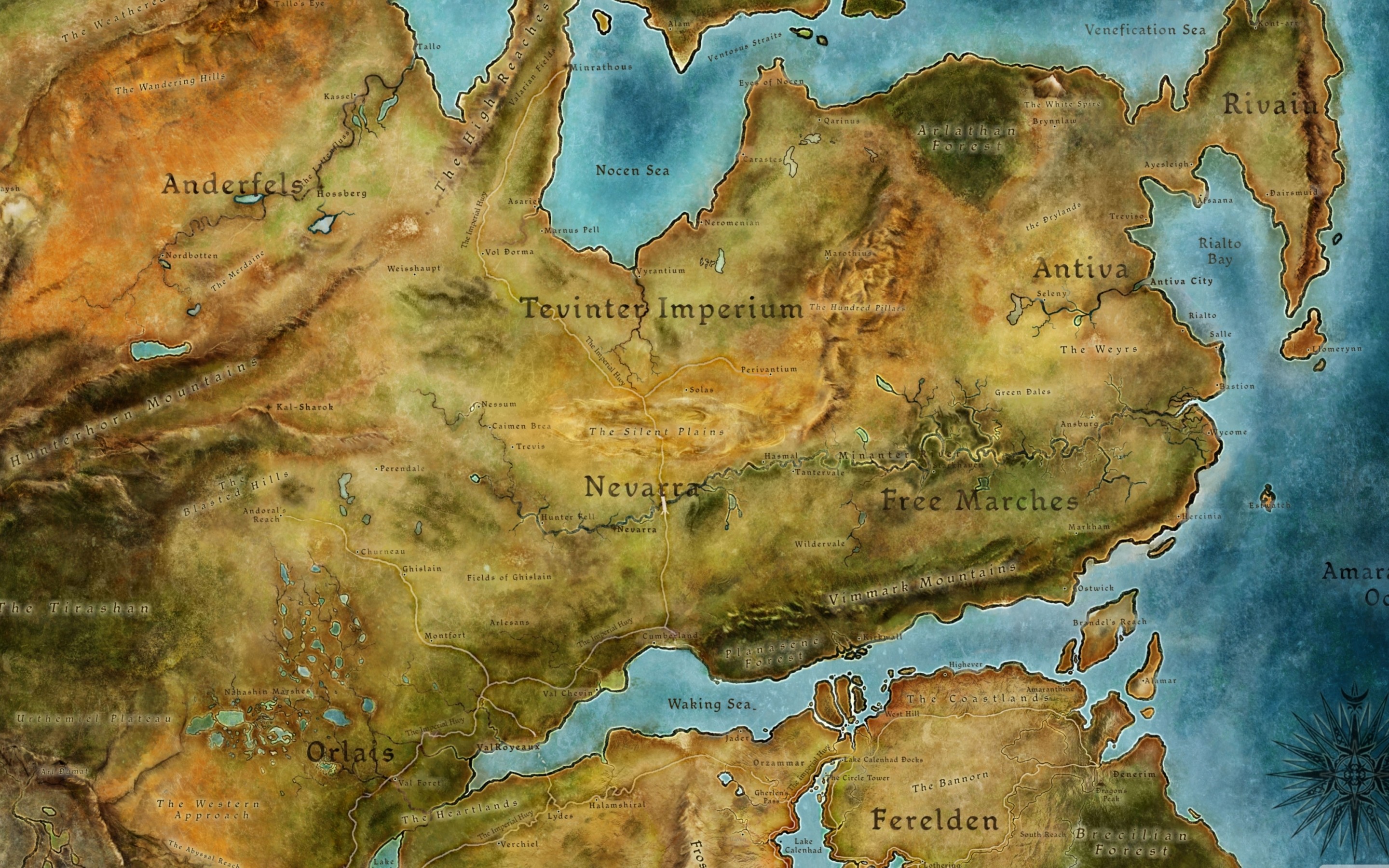 2880x1800 Dragon Age 2 Map Mac wallpaper