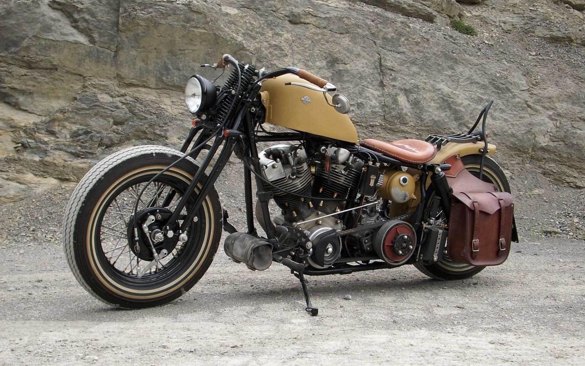 1920x1200 bobber harley davidson retro motorcycles - Image #3854 - Licence: Free for  Personal Use