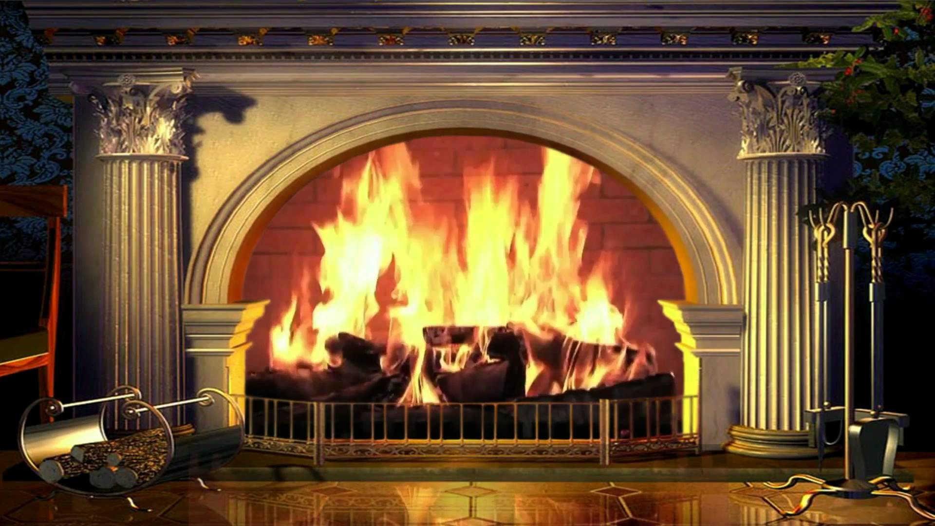 1920x1080 Virtual Fireplace Yule Log - Free background video 1080p HD stock video  footage - YouTube