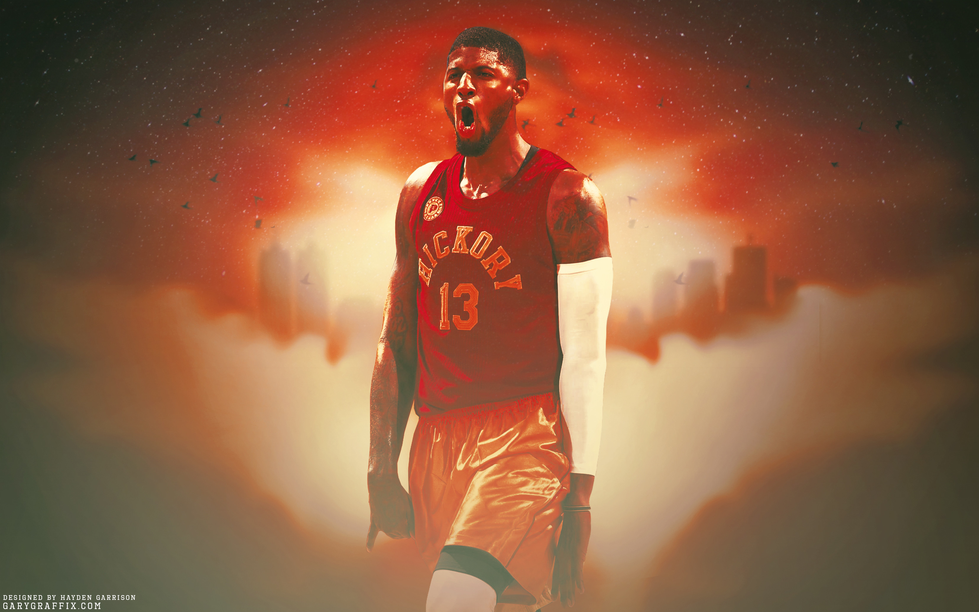 3312x2070 Paul George Inidana Pacers "My City" Wallpaper