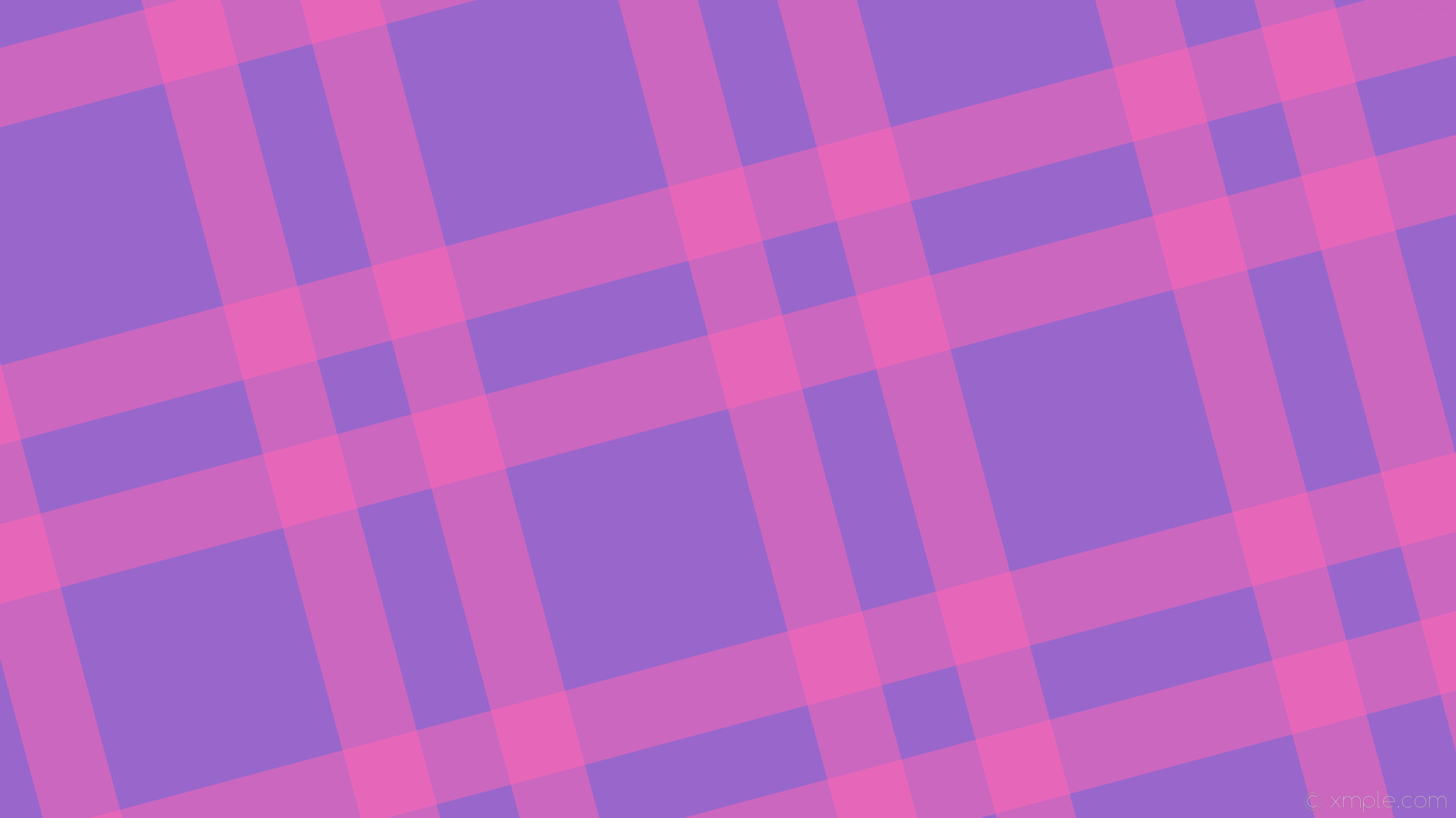 2048x1152 wallpaper dual gingham purple pink striped amethyst hot pink #9966cc  #ff69b4 105Â° 108px