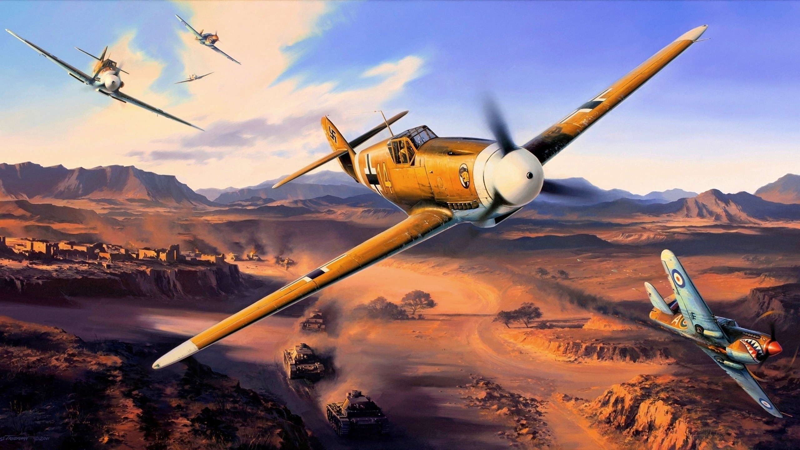 2560x1440 Aircraft World War II Luftwaffe wallpaper |  | 200993 .