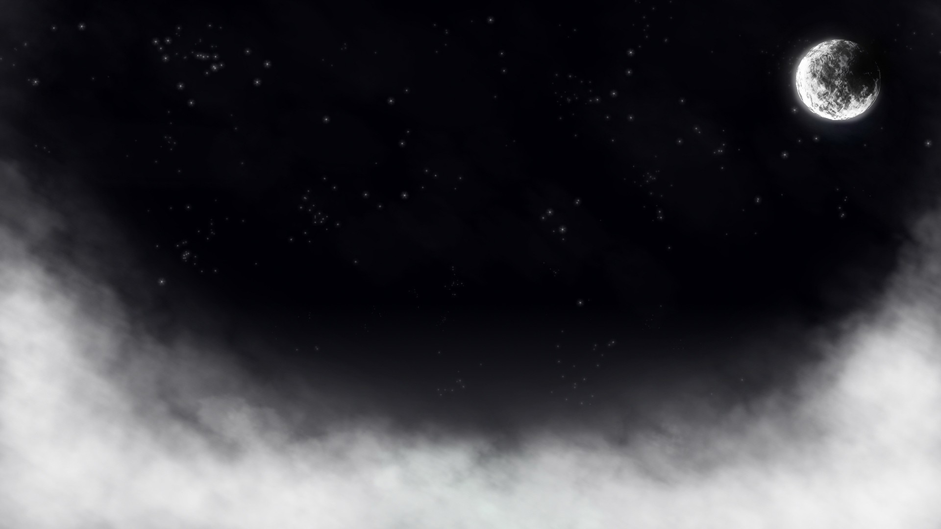 1920x1080 Dark Moon Night Background #Photo