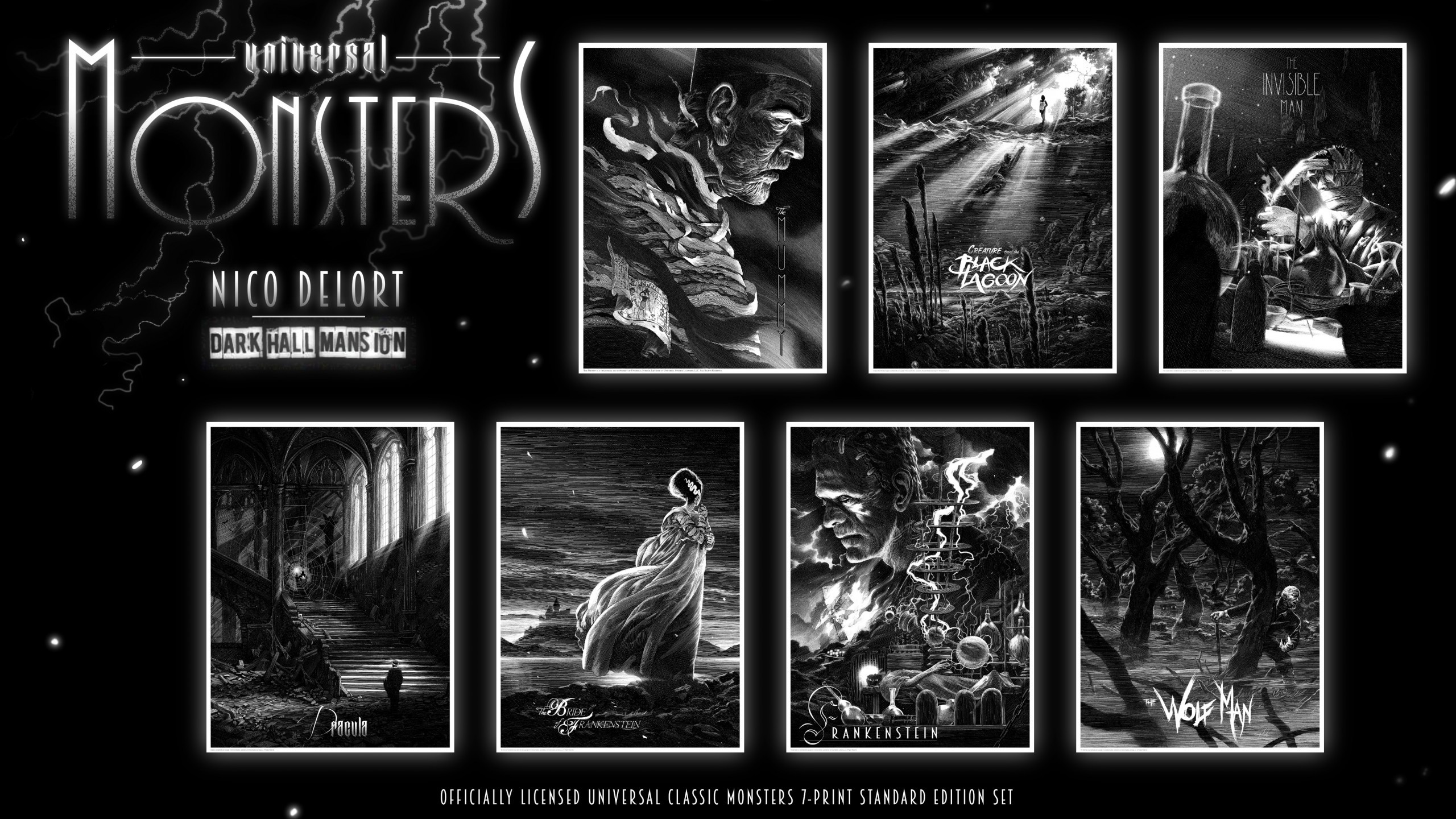 2560x1440 Download Universal monsters checks, Universal monsters coloring book  wallpaper