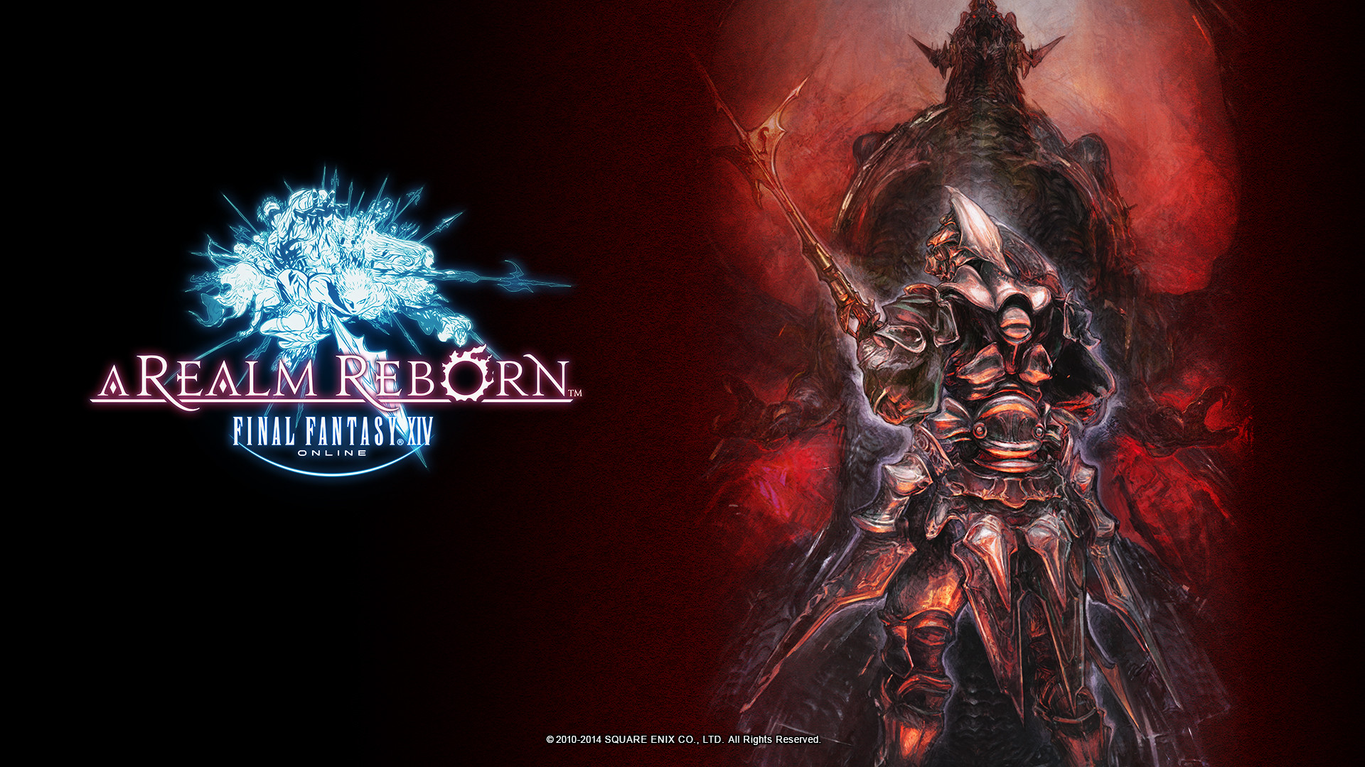 1920x1080 Square Enix has released new amazing Final Fantasy XIV: A Realm Reborn  wallpapers! This time they are featuring Gaius and Bahamut, who are main  villains in ...