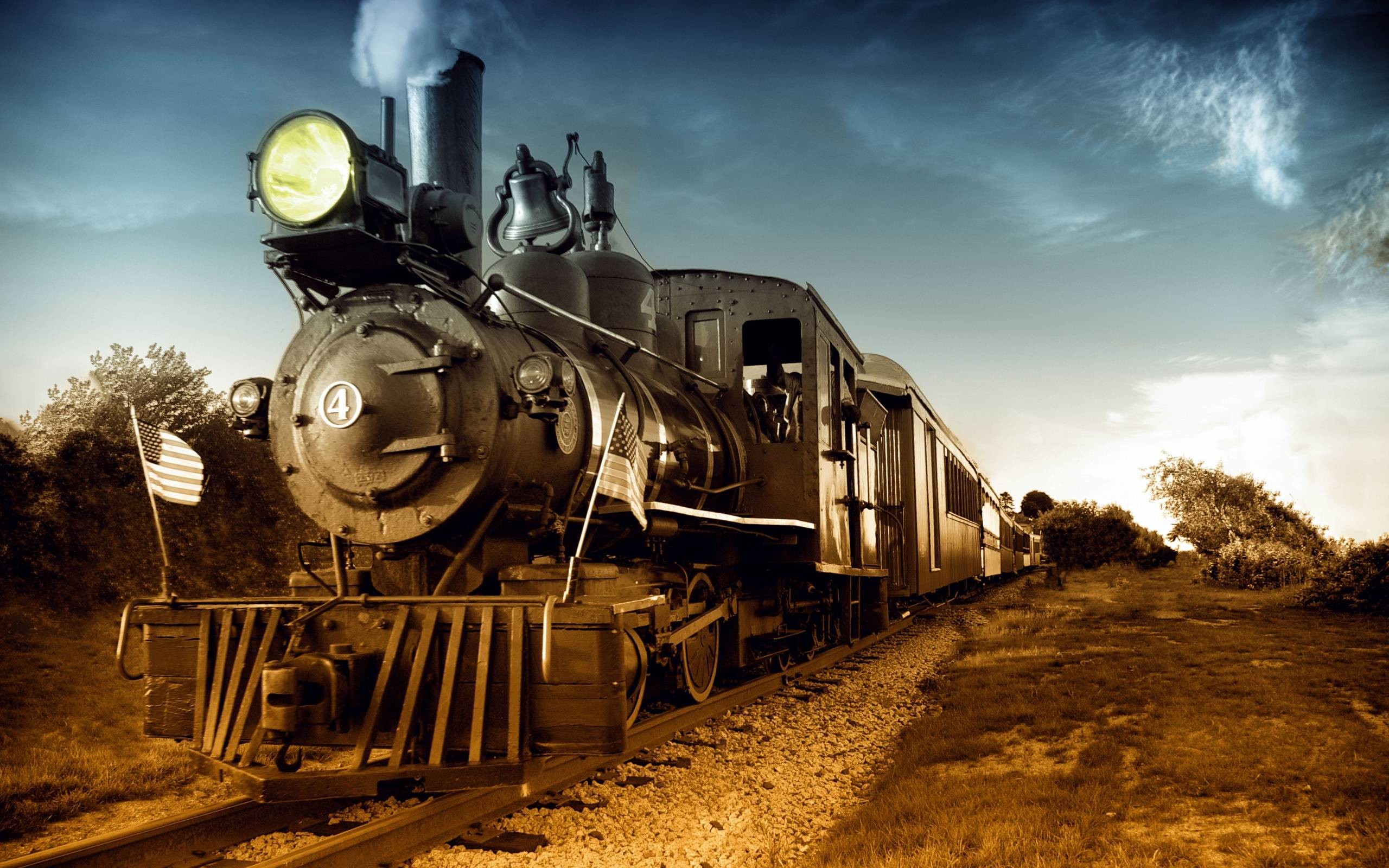 2560x1600 Nostalgic steam train Wallpaper |  resolution wallpaper .