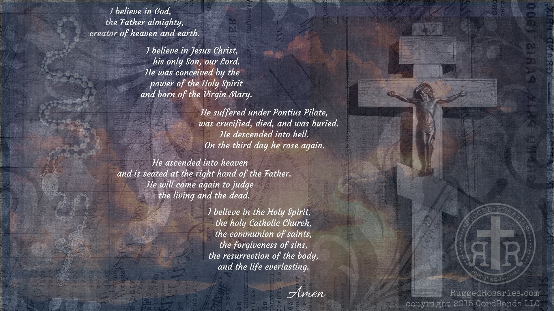1920x1080 The Apostles' Creed for Desktop () CLICK HERE