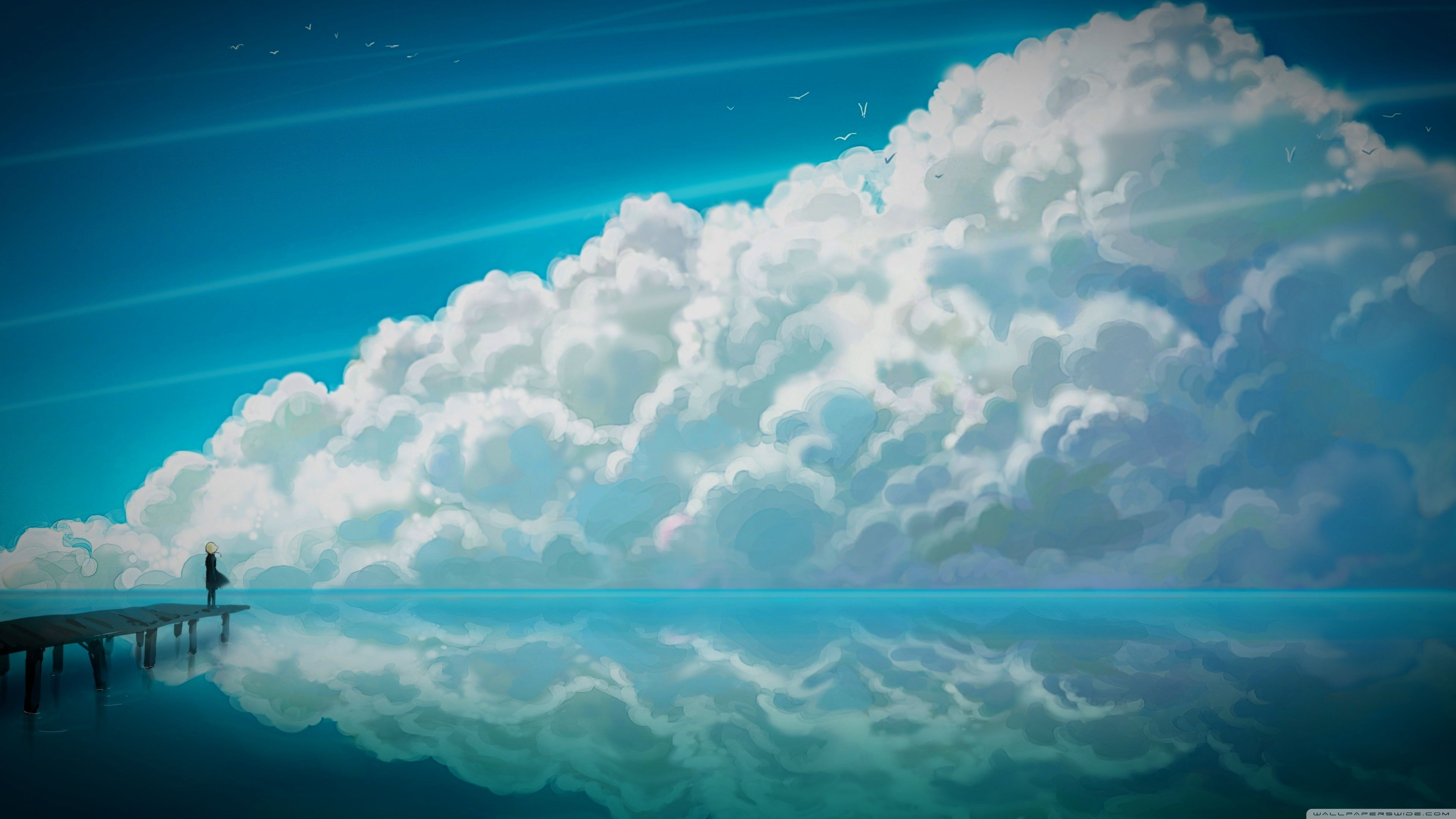 3840x2160 anime sky wallpaper hd - Sky Anime Ã¢ Â¤ 4K HD Desktop Wallpaper for • Wide