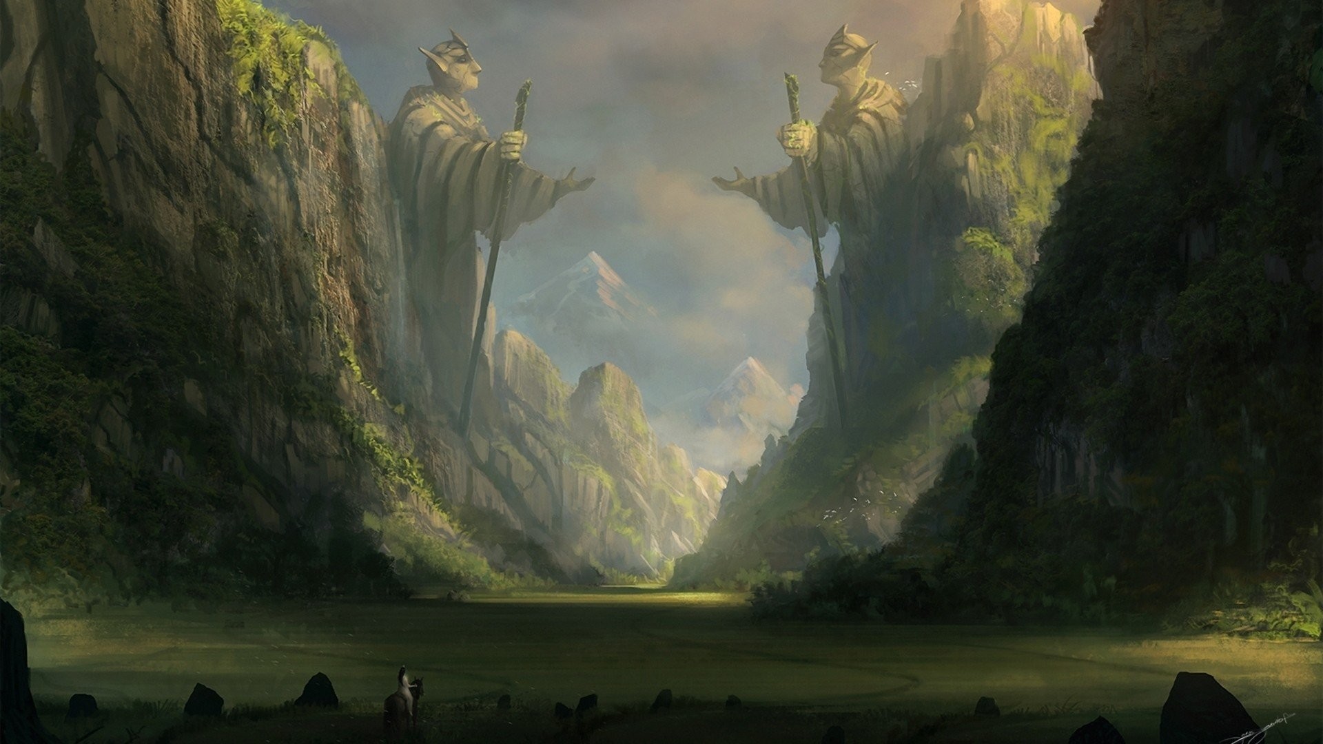 1920x1080 Elves Landscapes Artwork J. R. Tolkien