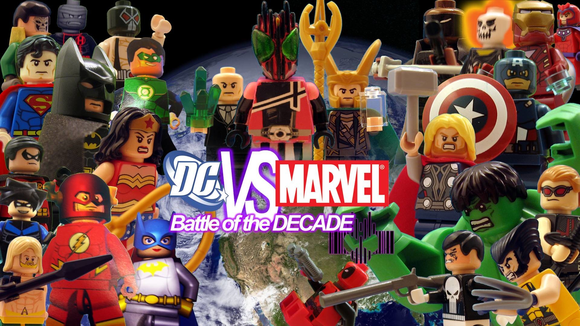 1920x1080 LEGO DC VS MARVEL: Battle of the Decade Wallpaper by Digger318 .