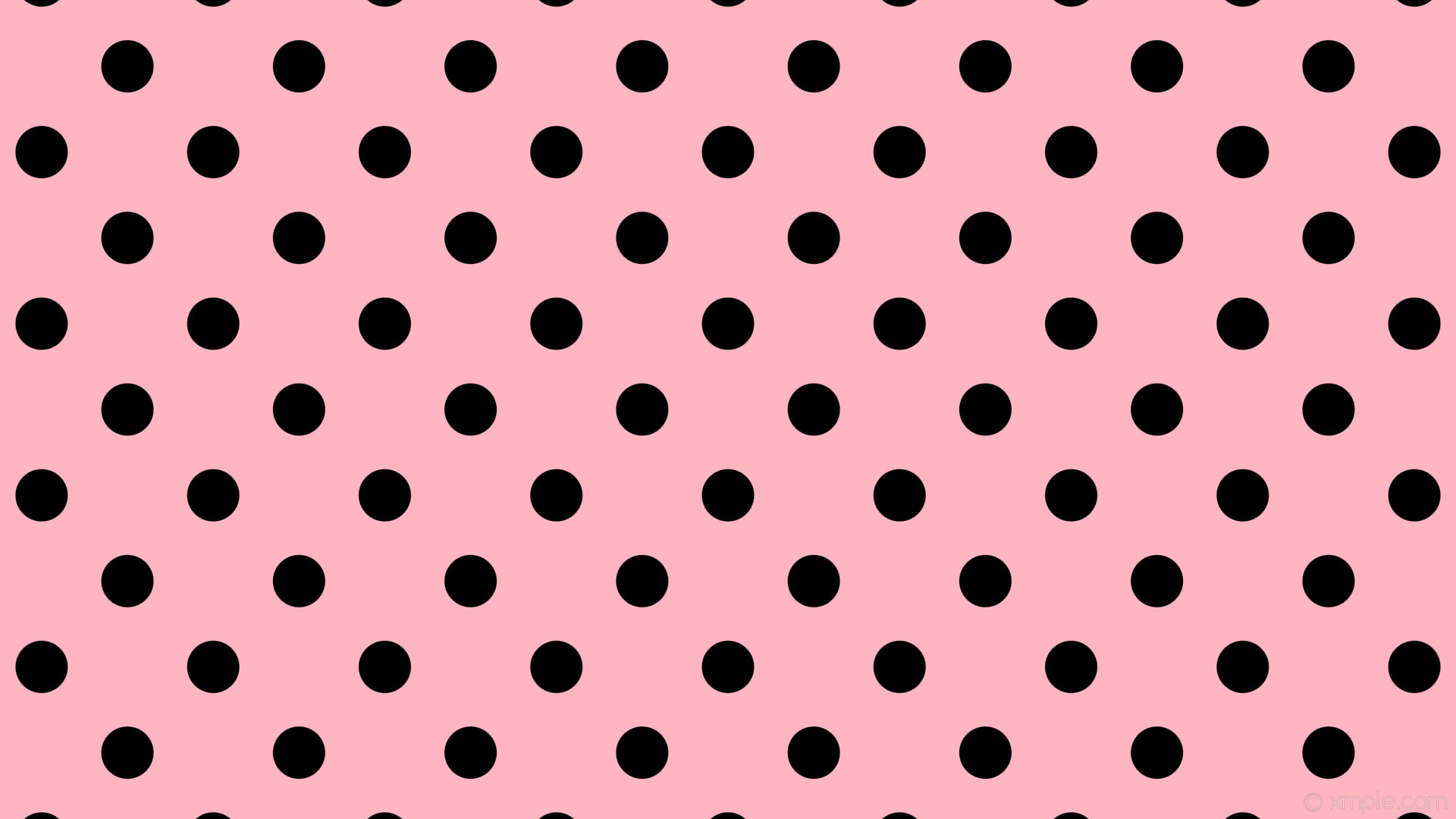 1920x1080 wallpaper pink polka black spots dots light pink #ffb6c1 #000000 315Â° 69px  160px