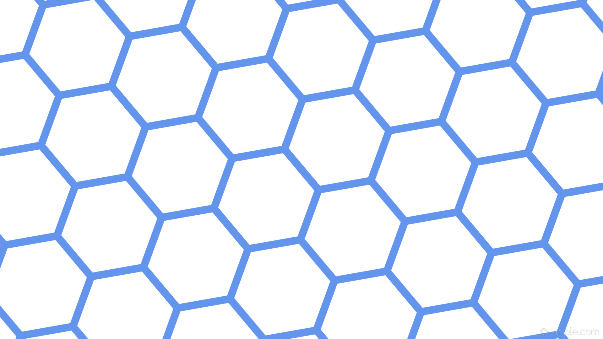 1920x1080 wallpaper beehive hexagon blue honeycomb white cornflower blue #ffffff  #6495ed diagonal 40Â° 24px