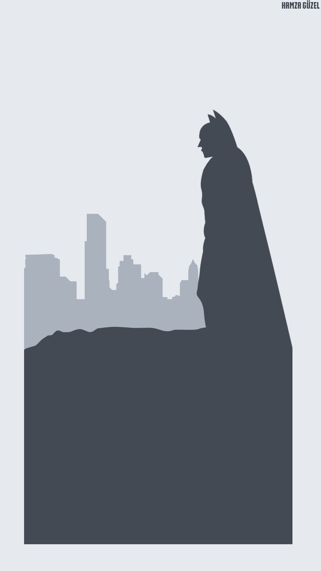 1080x1920 Batman | Minimalist Wallpaper Ã§alÄ±ÅmasÄ±. Behance :  behance.net/gallery/38800585/