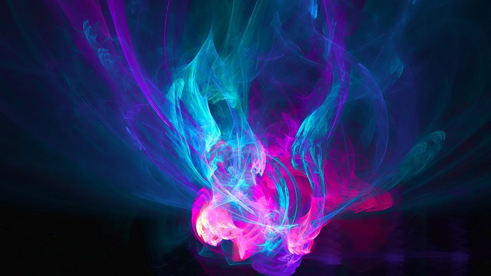 2048x1152 Download Wallpaper  Abstraction, Light, Pink, Blue .