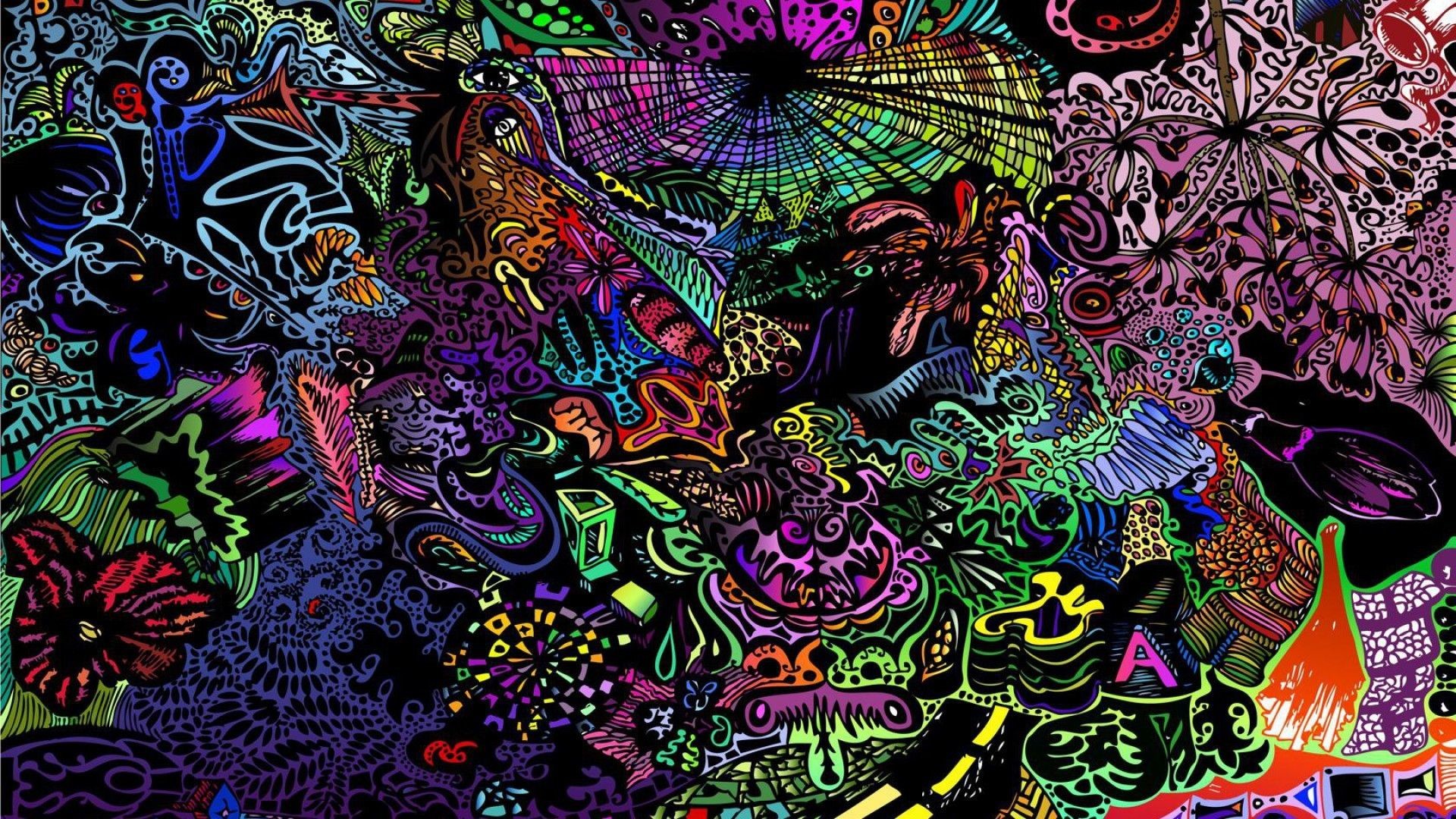 1920x1080 1600x1200 Trippy Fractal Art Magic | Psychedelic Water, Abstract, Awesome  ...">