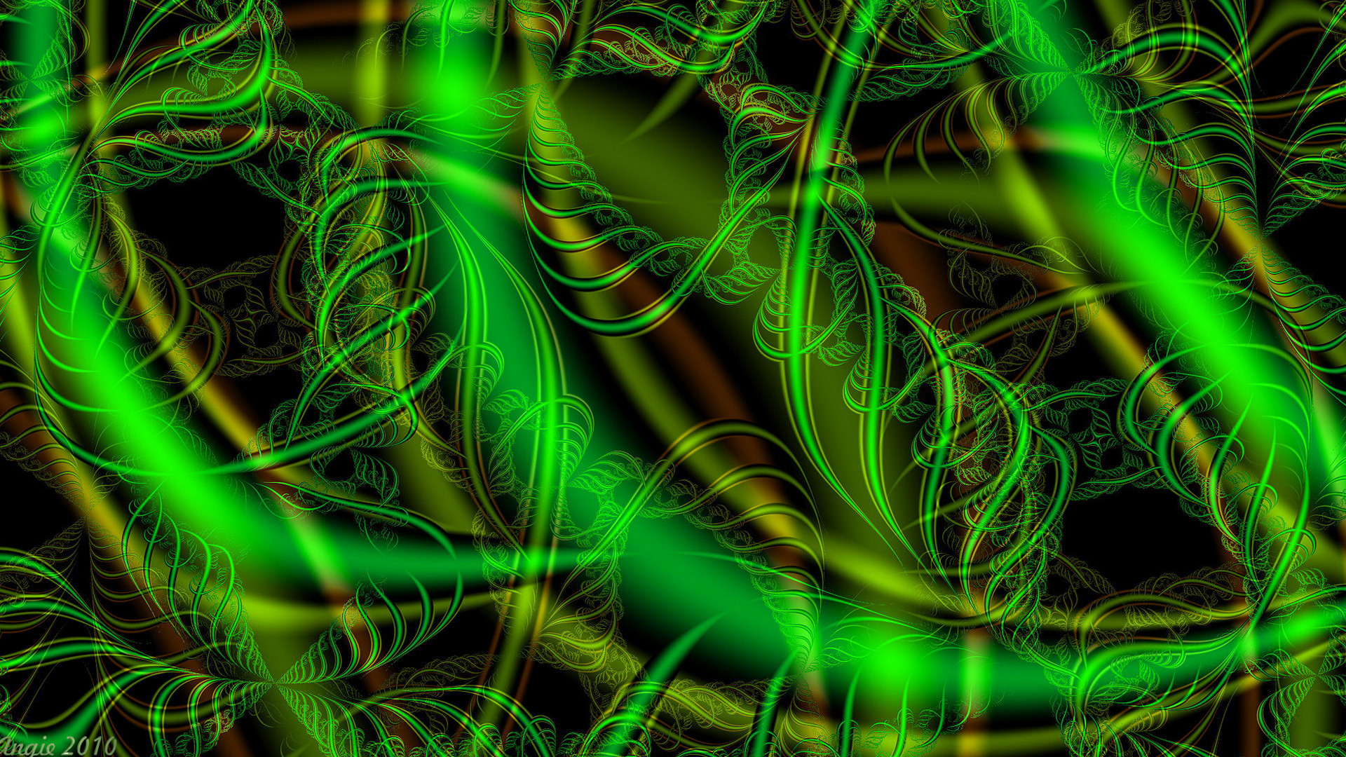 1920x1080 Download Free Green Neon Image.