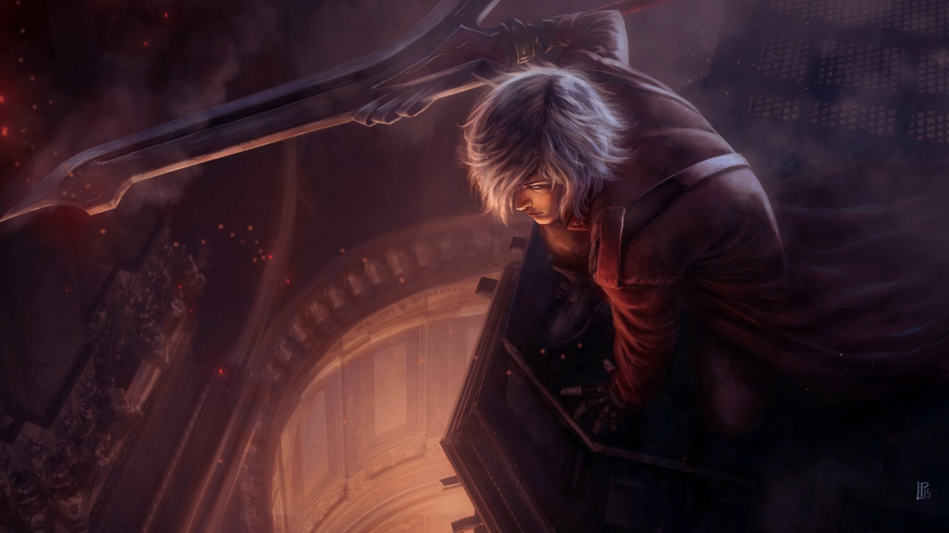 1920x1080 Preview wallpaper devil may cry, dante, art, character 