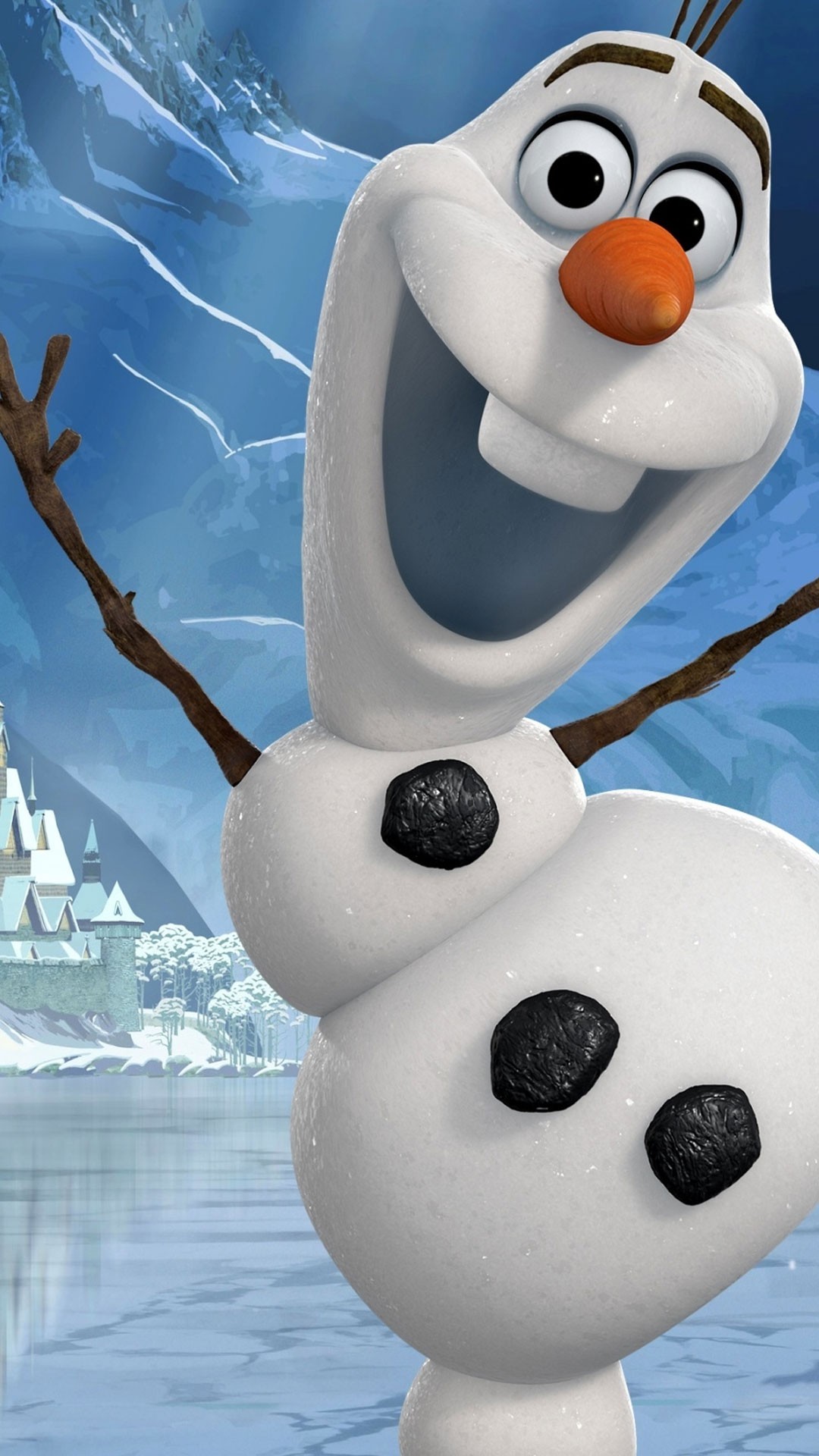 1080x1920 Funny 2014 Christmas Frozen iPhone 6 Plus Wallpapers - Disney Olaf for  Girls #2014 #