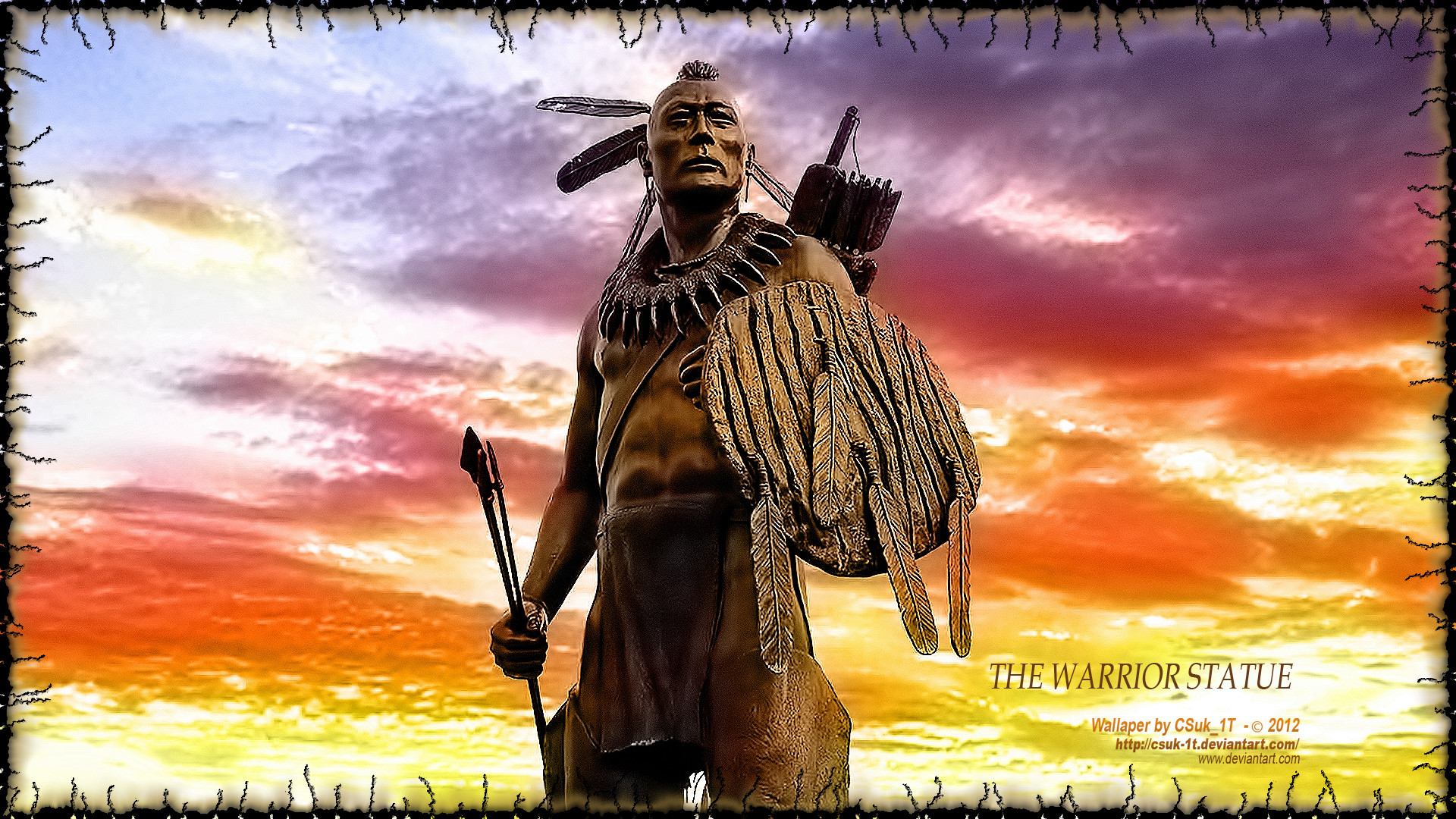 1920x1080 500 NATIONS #4 of 8 - The Warrior Statue by CSuk-1T on DeviantArt