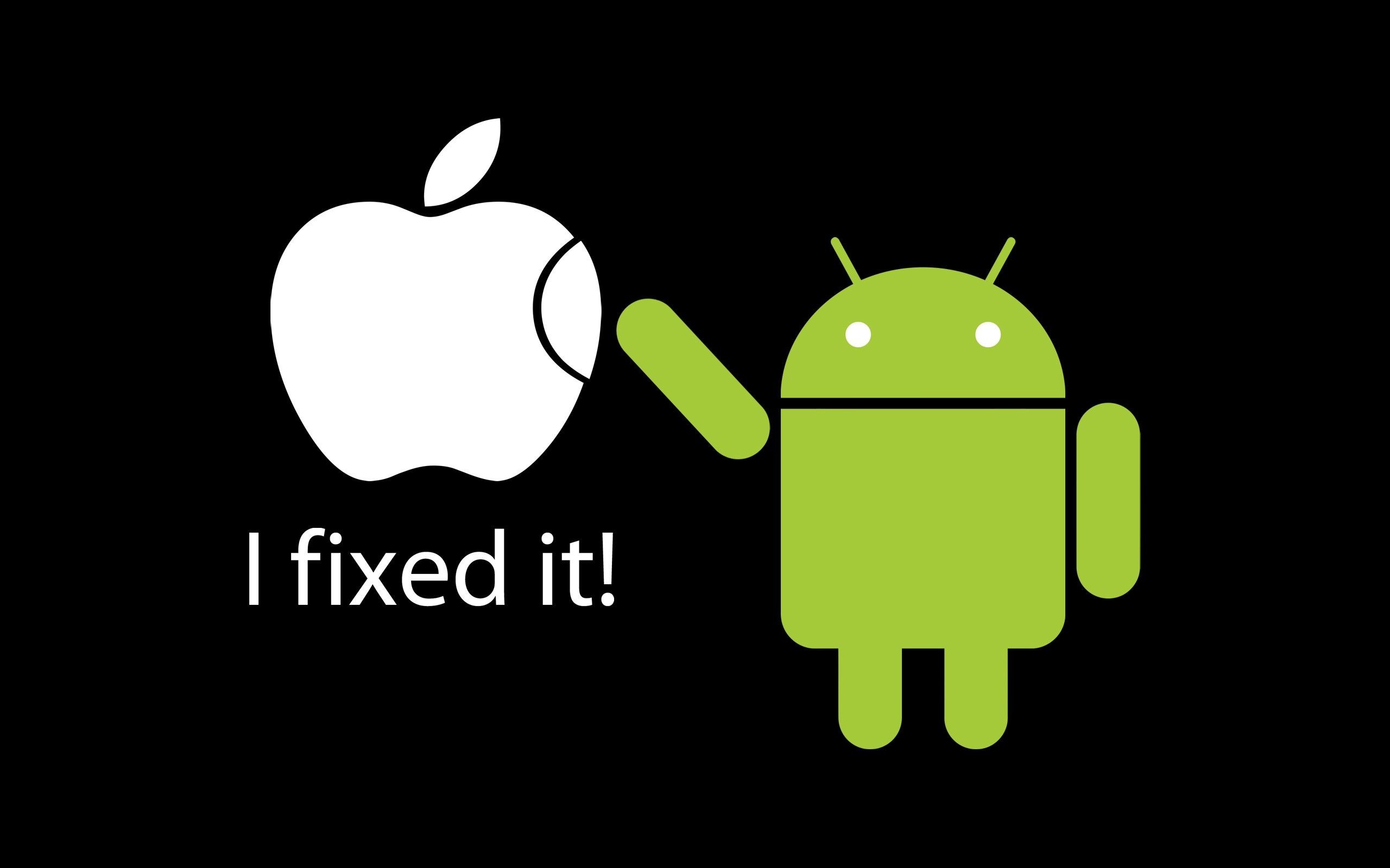 2560x1600 funny wallpapers apple vs android Funny wallpaper for your desktop and  mobile tablet.