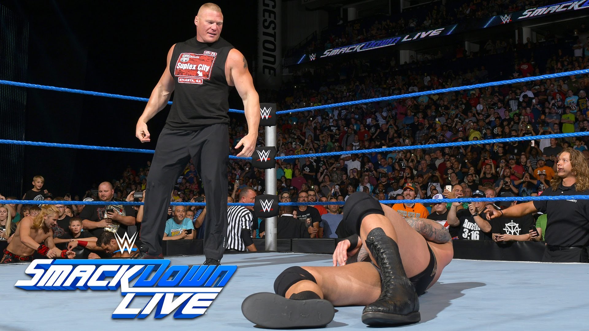 1920x1080 Brock Lesnar invades SmackDown Live: SmackDown Live, Aug. 2, 2016 - YouTube