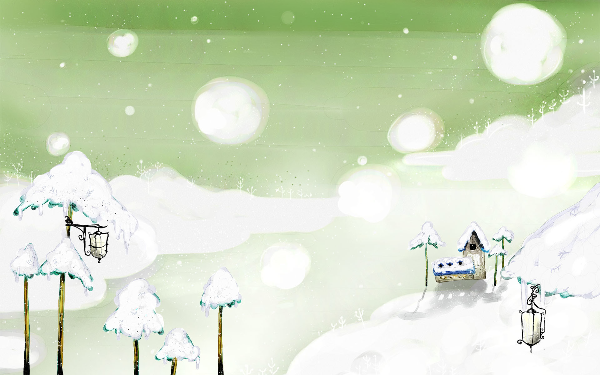1920x1200 Winter Fairyland Wallpaper For 24-Inch Widescreen LCD Monitor - 1920*1200  NO.