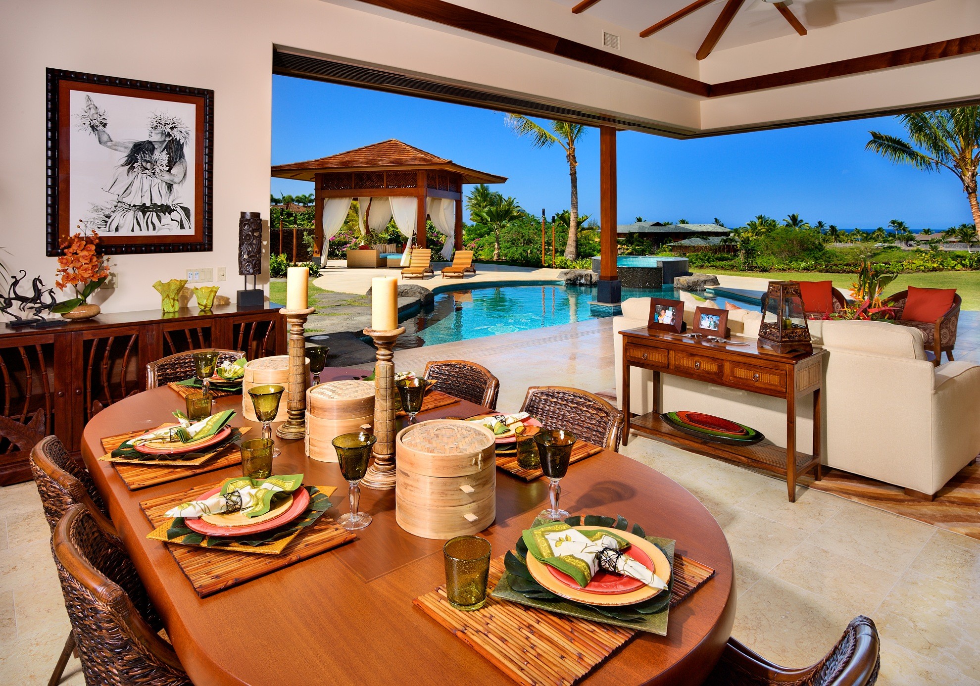 1980x1386 ... Indoor Dining Area - Hawaii/Luxury Rental ...